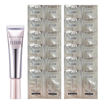 [限定] ELIXIR Enriched Wrinkle White Cream S 15g Set 抗皺美白抗皺霜套裝