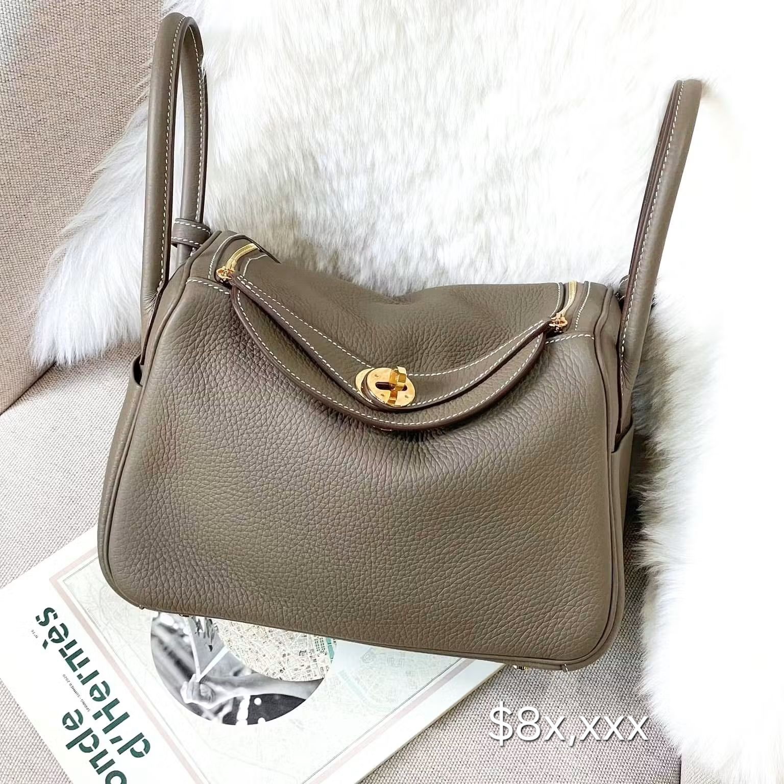 Hermès Lindy26 TC Leather  Etoupe GHW HK8x,xxx 詳情請PM我哋 (HK$2,000 訂金)