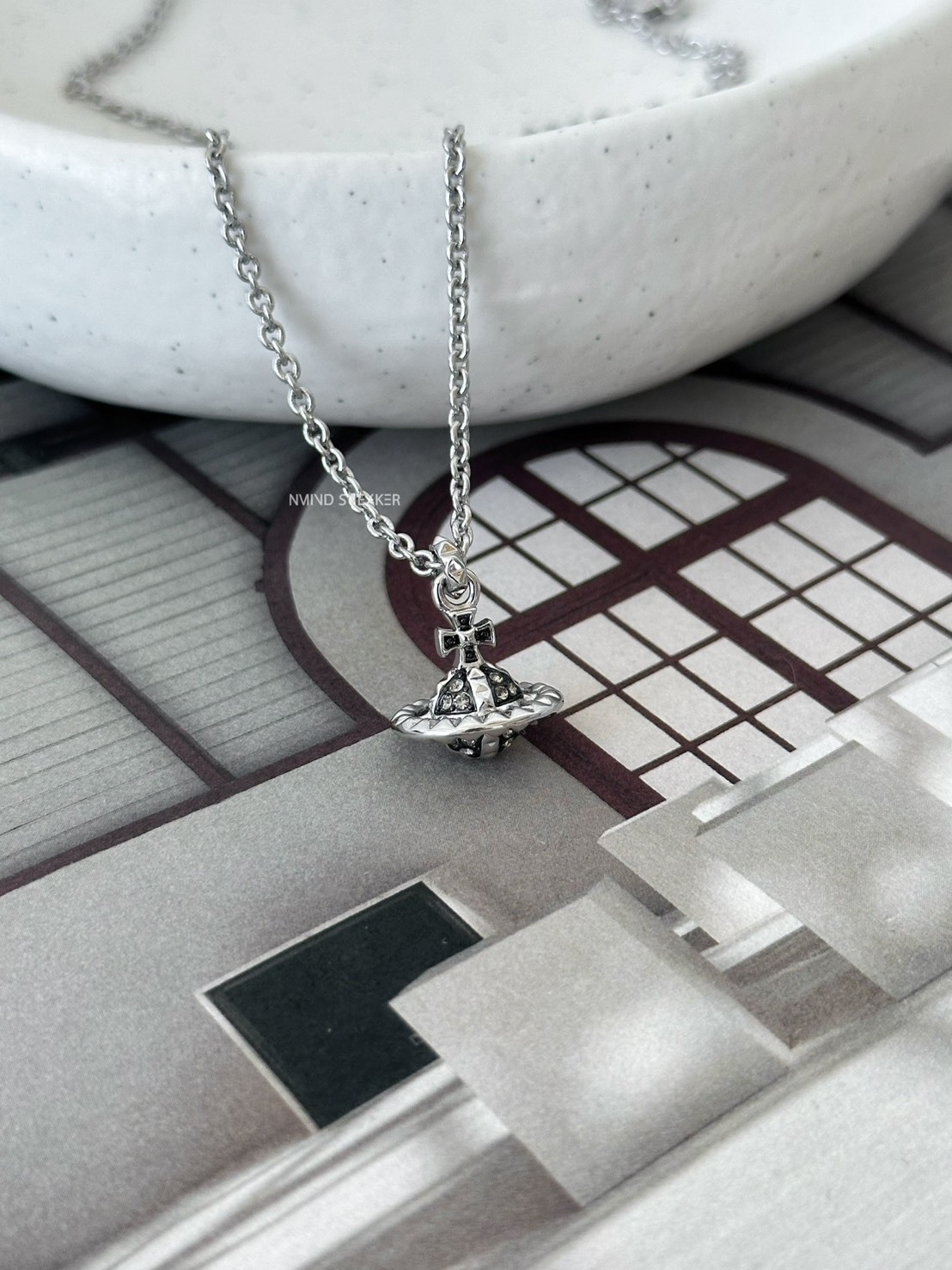 <聖誕快樂✨> Vivienne Westwood MAN. MAYFAIR ORB 黑鑽星球項鍊