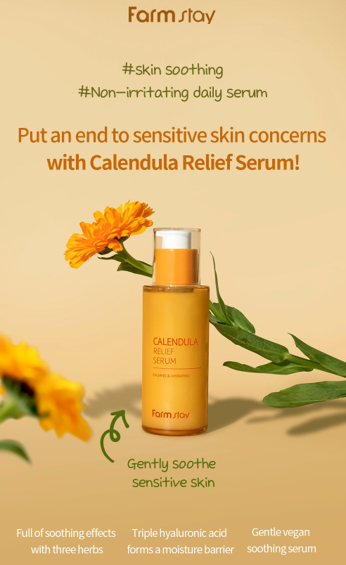 Farm stay Calendula Relief Serum 金盞花舒緩保濕精華50ml