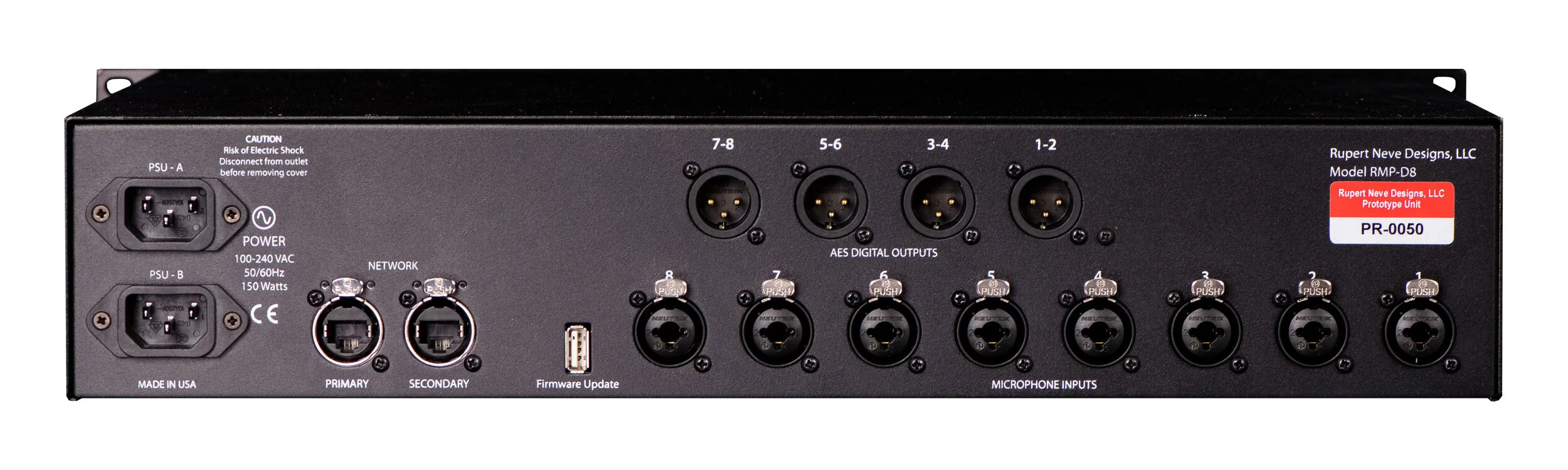 Rupert Neve Designs RMP-D8 8-Channel Dante® Mic Preamp + Converter
