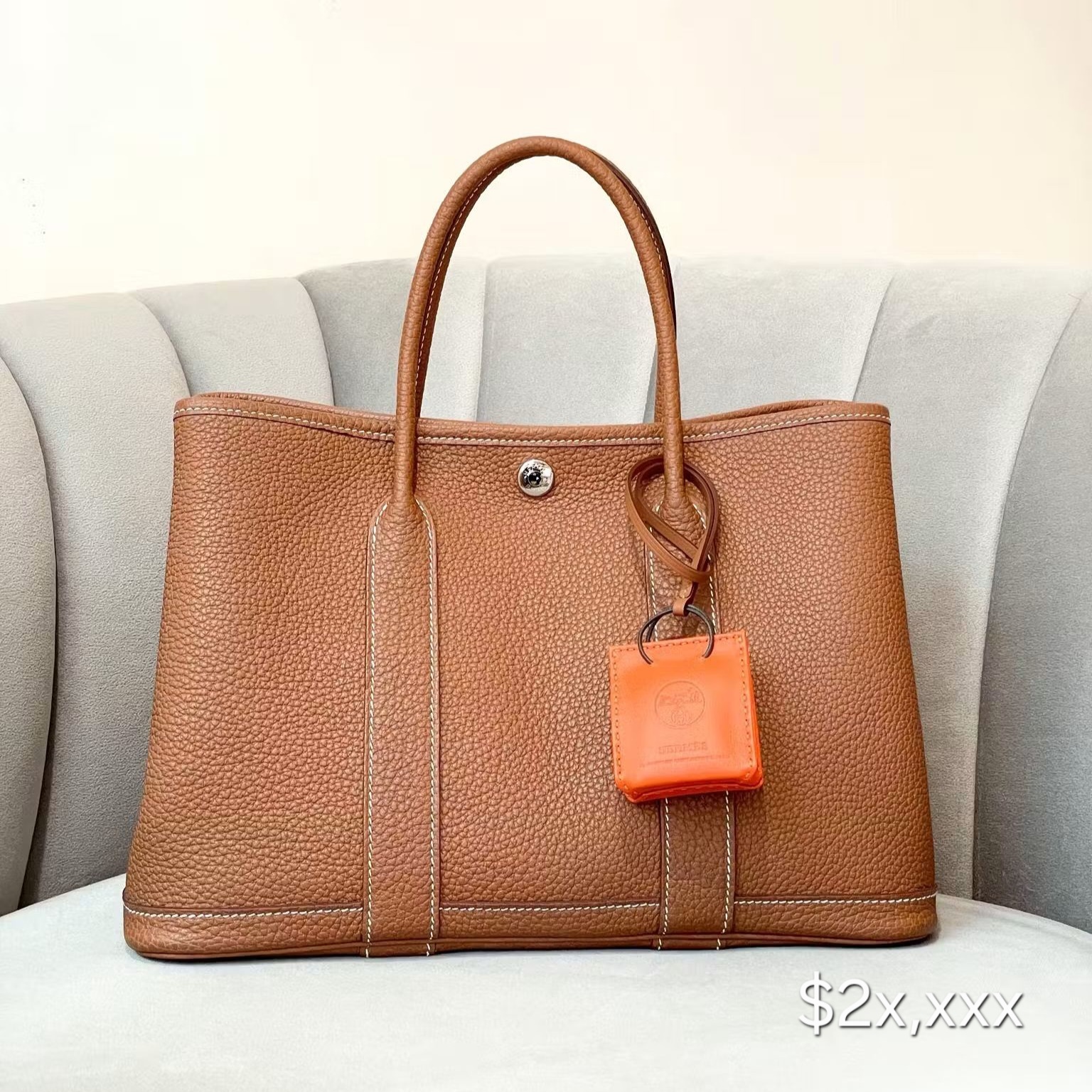 Preloved Hermès Garden Party  Negonda Leather Gold HK$2x,xxx (HK$2,000 即時落訂)