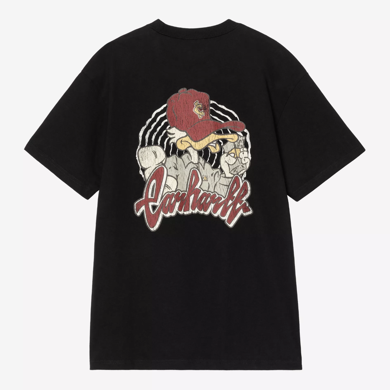 -(B3b04)-CARHARTT WIP S/S CHEDDA T-SHIRT 有錢鴨 水洗 短Ｔ黑色/綠色-I035428