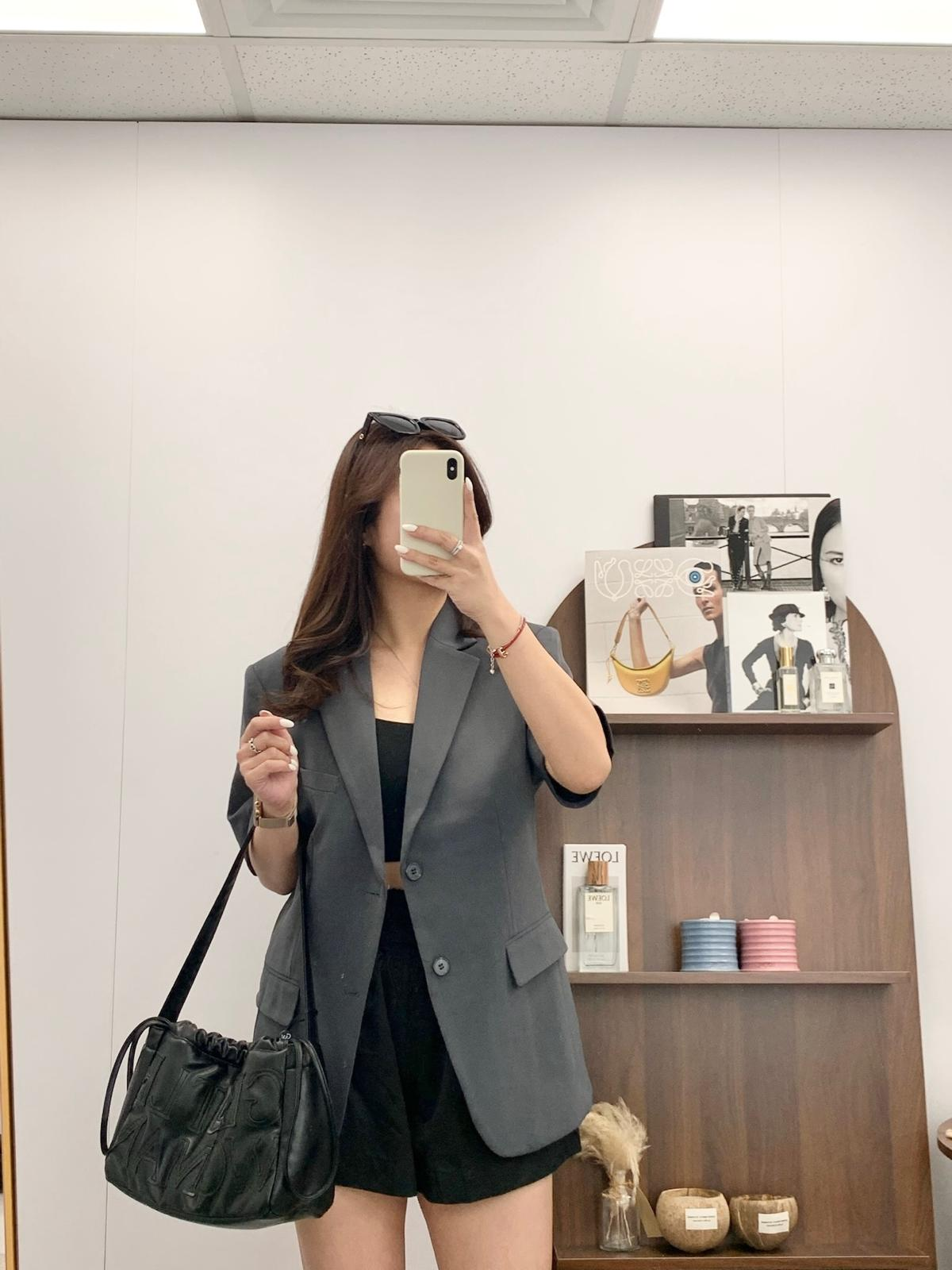 簡約短袖西裝外套