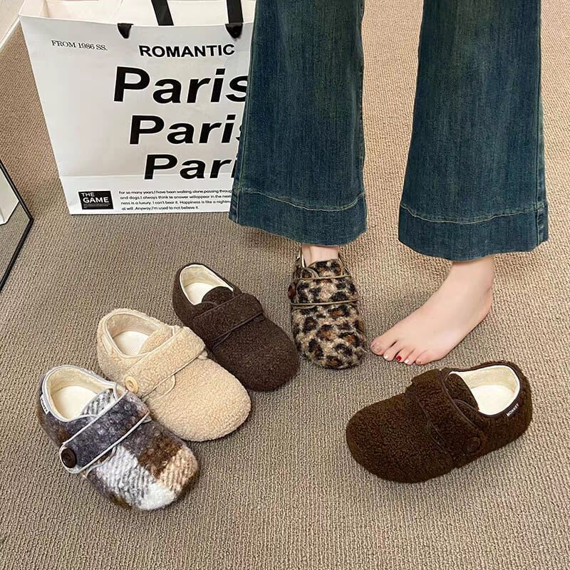 SH5240 可愛毛絨拖鞋 *足碼*