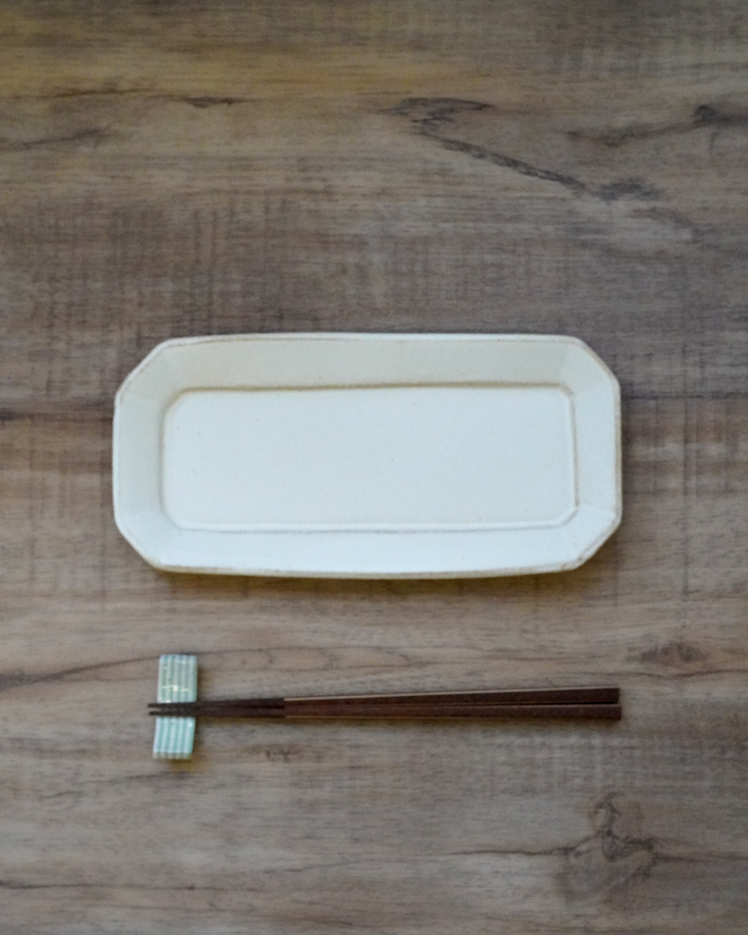 益子燒 八角長盤｜職人 若林健吾