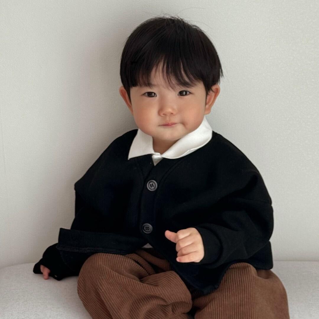 25F/W DTD萌趣人物冒險出遊系列-保暖加絨開襟衫