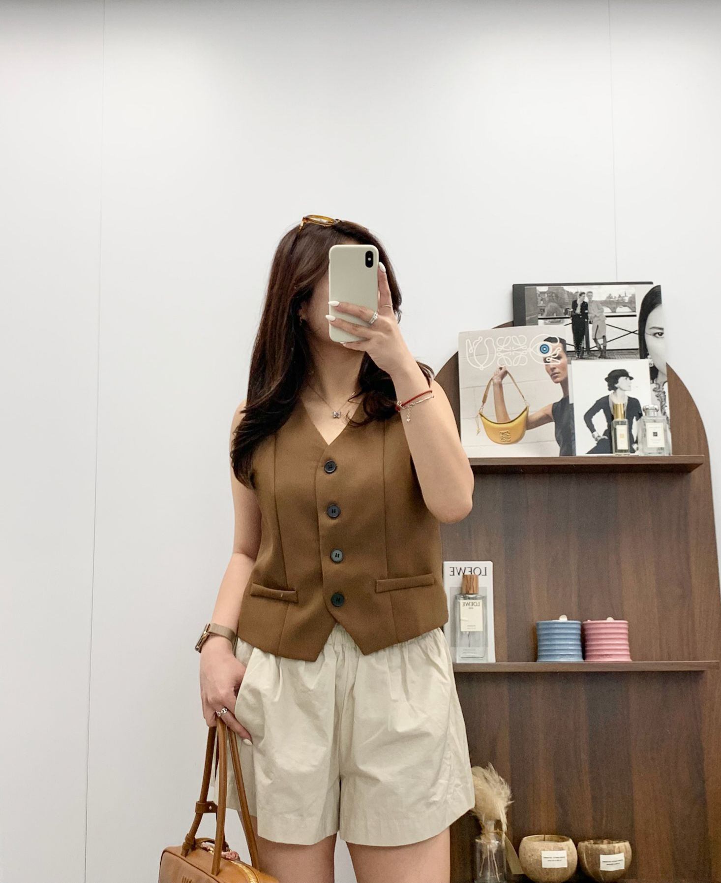 西裝背心馬甲(焦糖色)