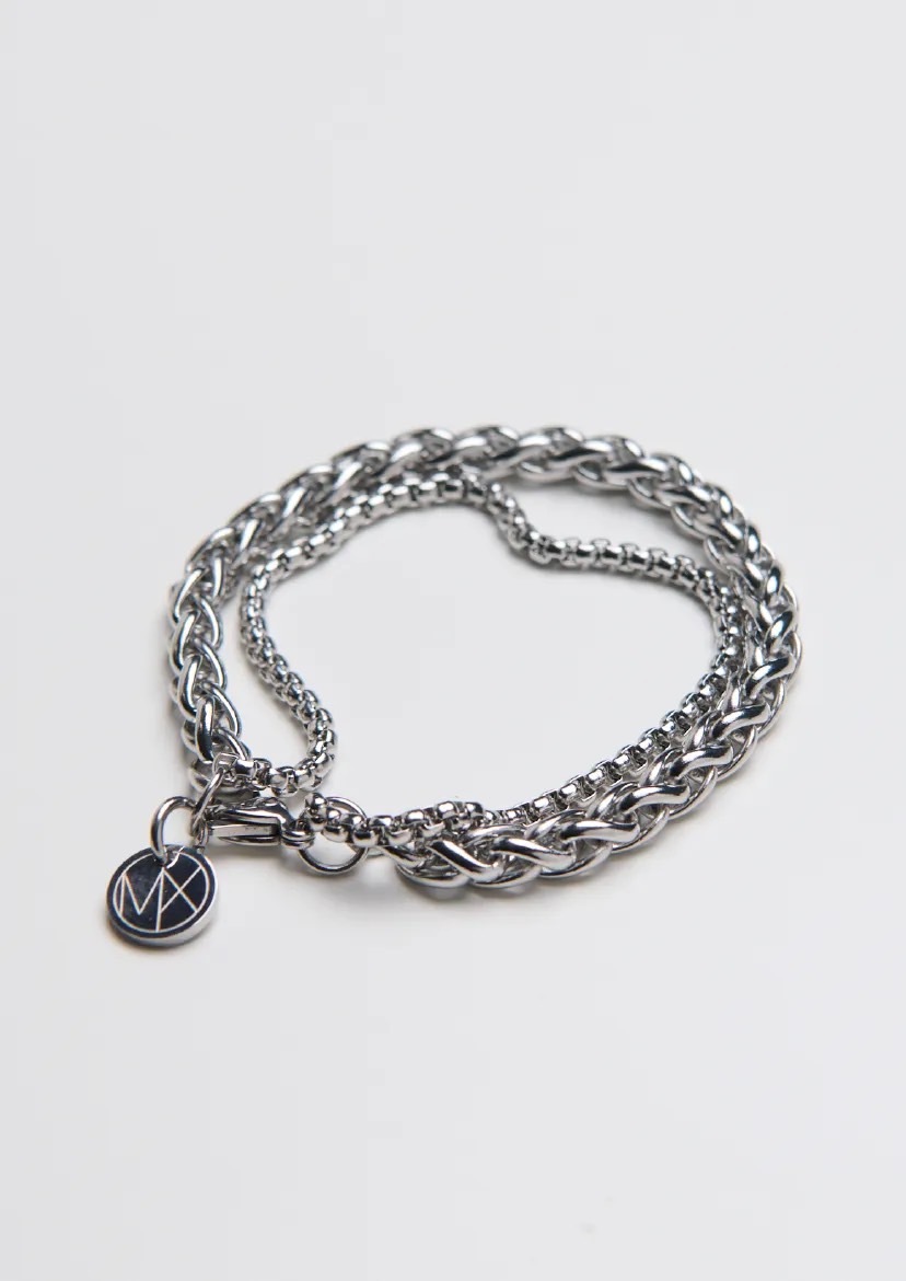 MB025 龍骨鏈身拼接小型圓圈鏈手鍊