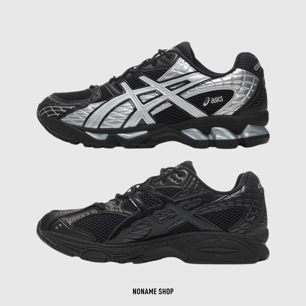ASICS GEL-NIMBUS 10.1 未來陰陽配色 潮流 百搭 休閒鞋 黑銀 鴛鴦 (男/女款)
