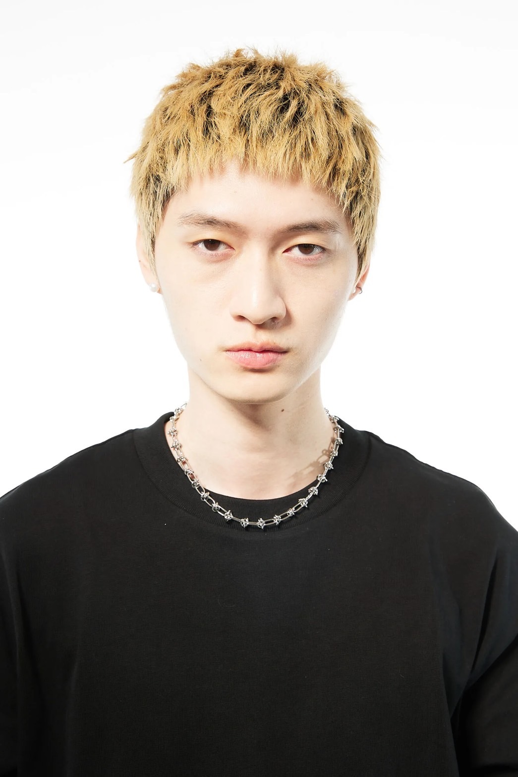 MN037 8MM雙圈純鋼扁橢圓圈項鍊