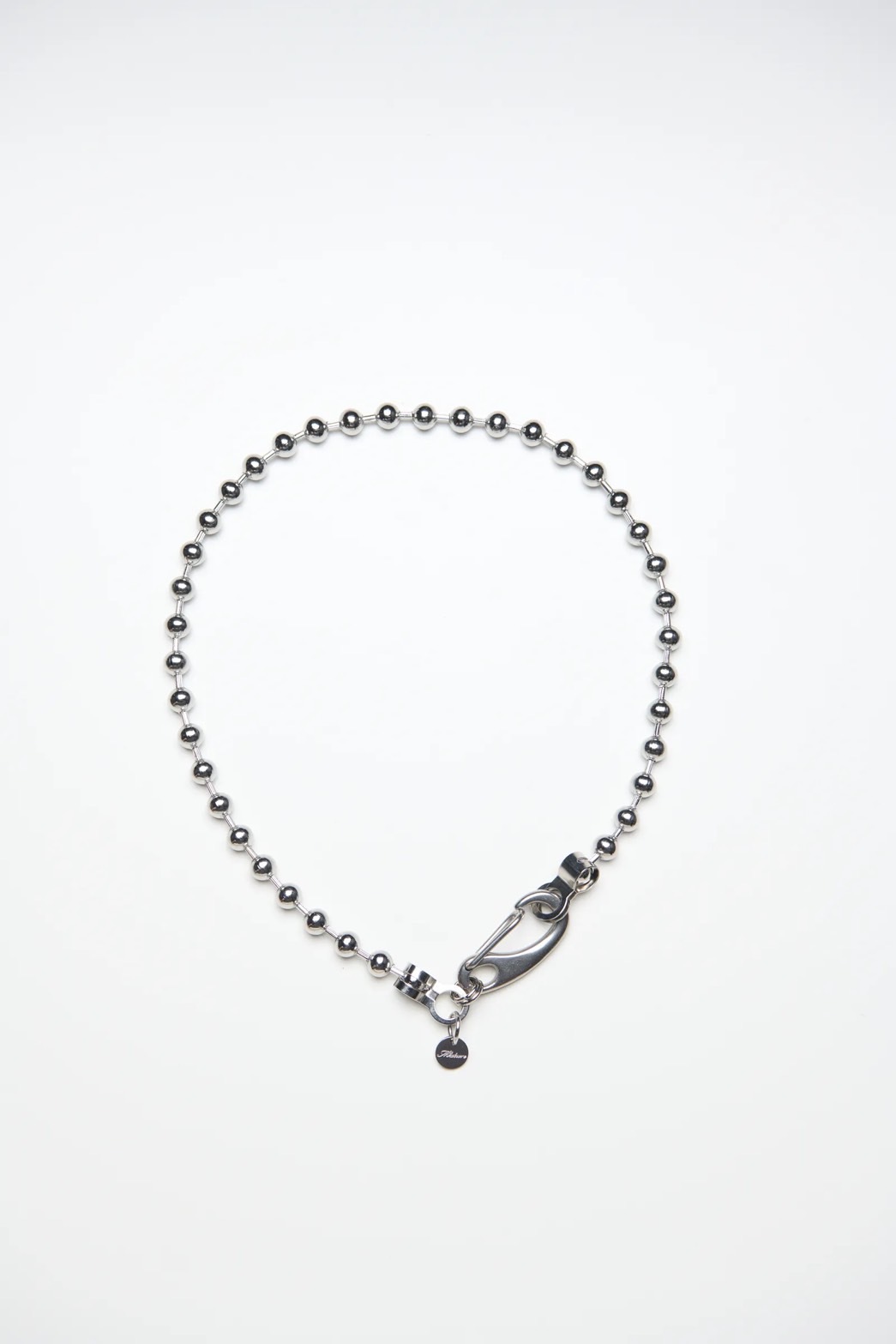 MN040 空心純鋼圓球 / 大型彈簧扣項鍊