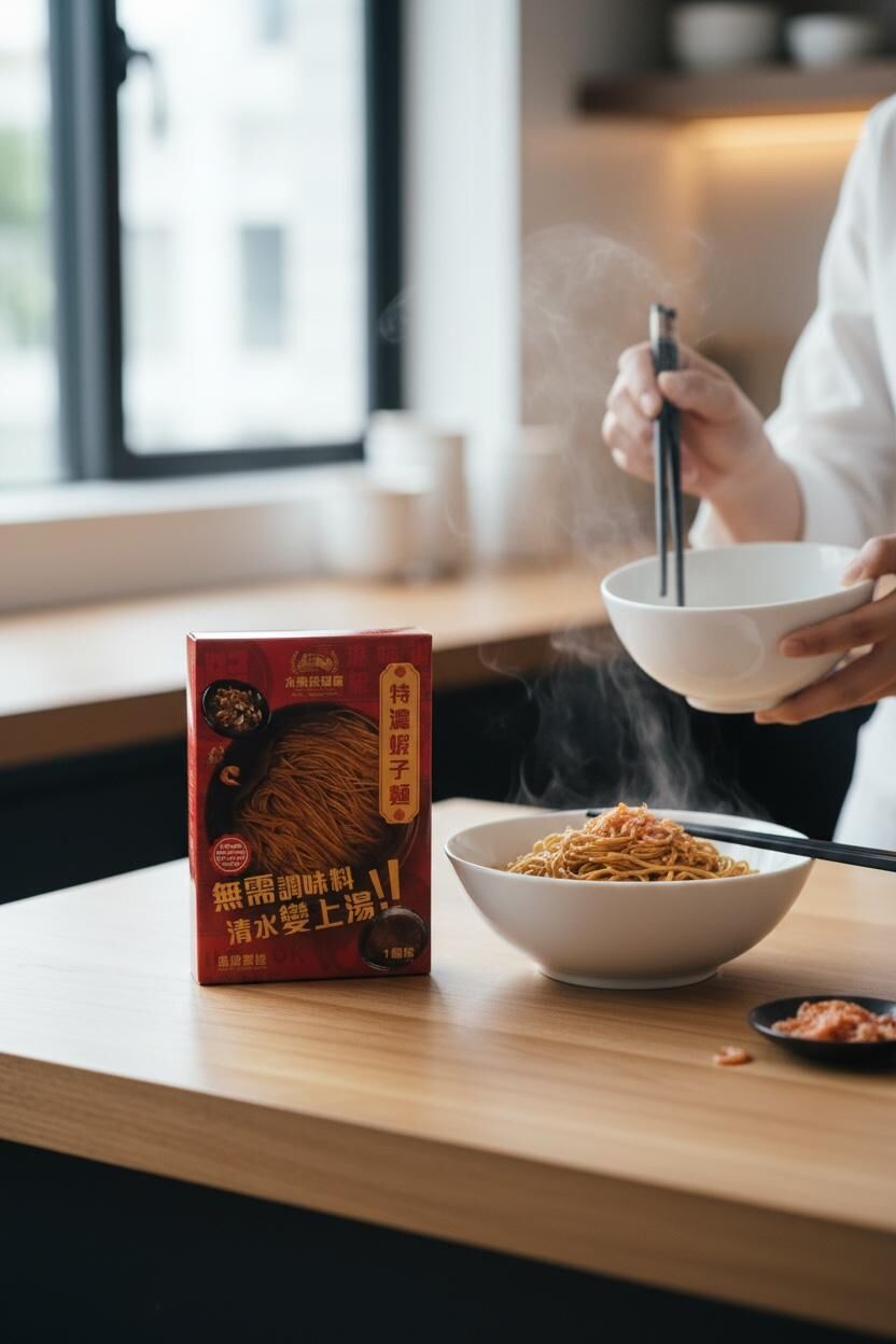 獨立包裝特濃蝦子幼麵 (1個裝)