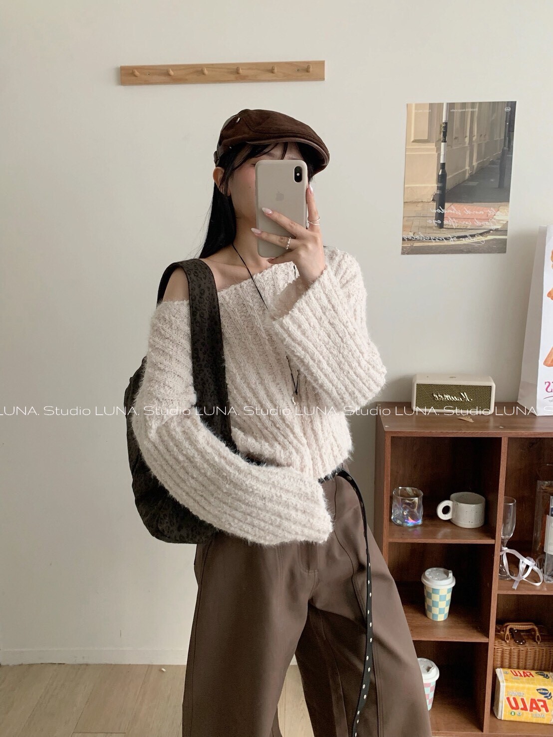 慵懶 雲朵蓬蓬 針織毛衣