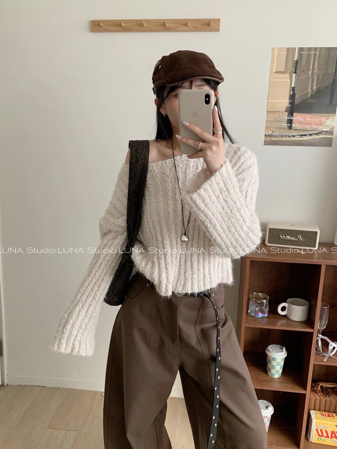 慵懶 雲朵蓬蓬 針織毛衣