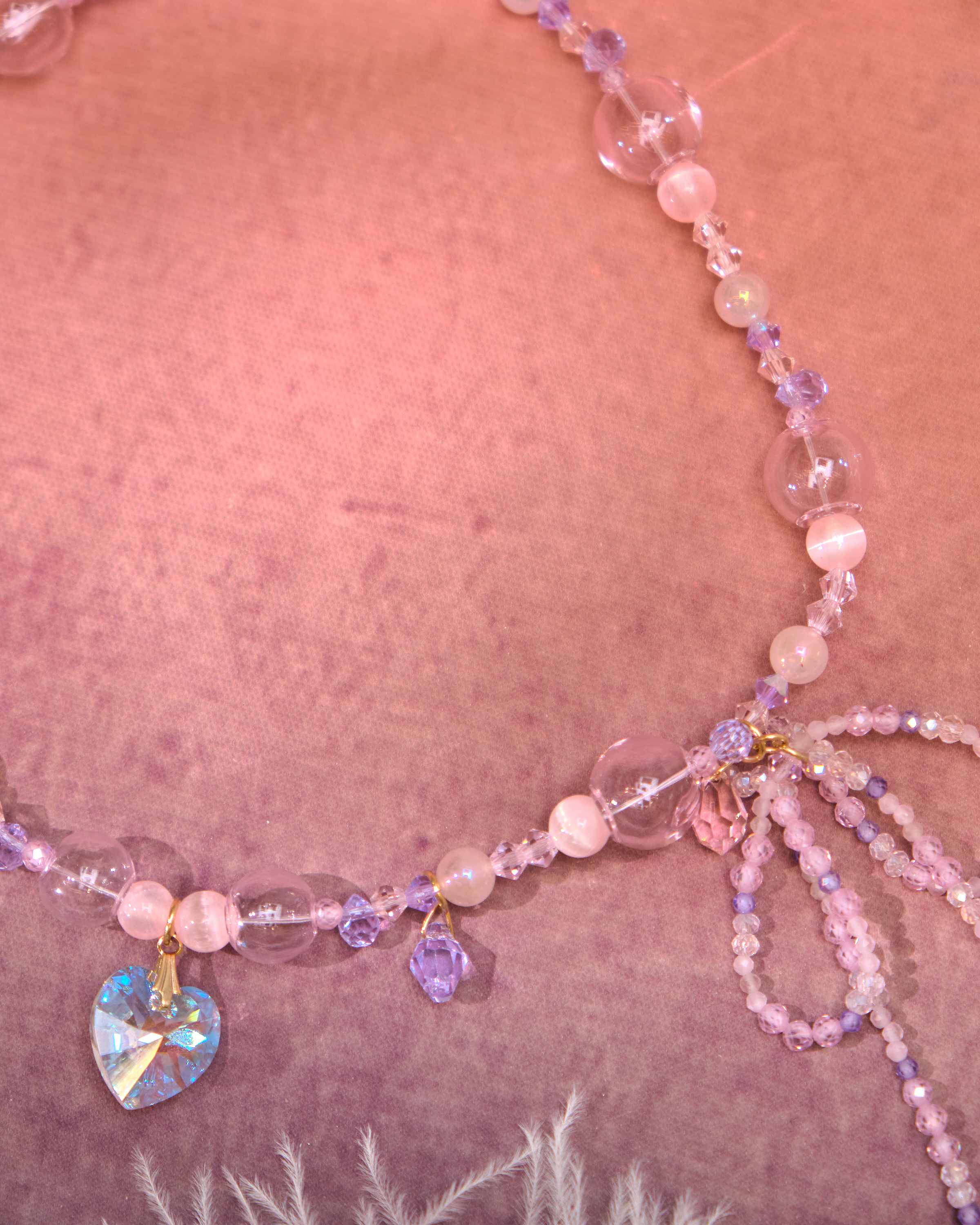 13078 Candy Double-Layer Crystal Collarbone Chain