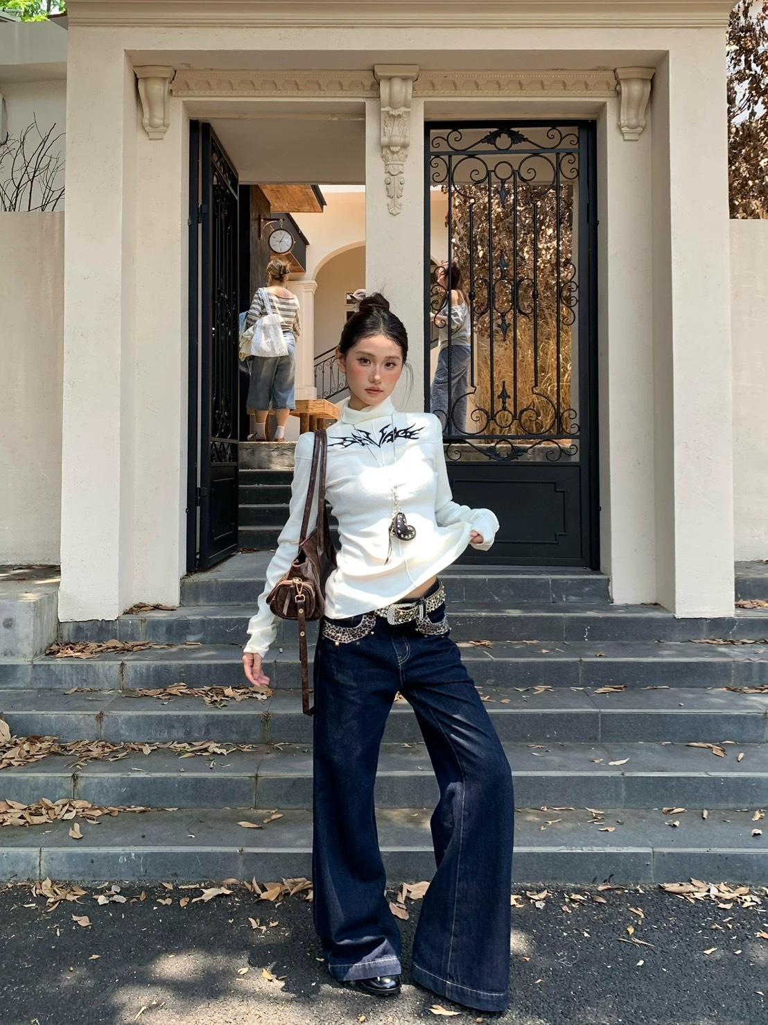 (GOAL) 美式復古修身高領衣 R6005