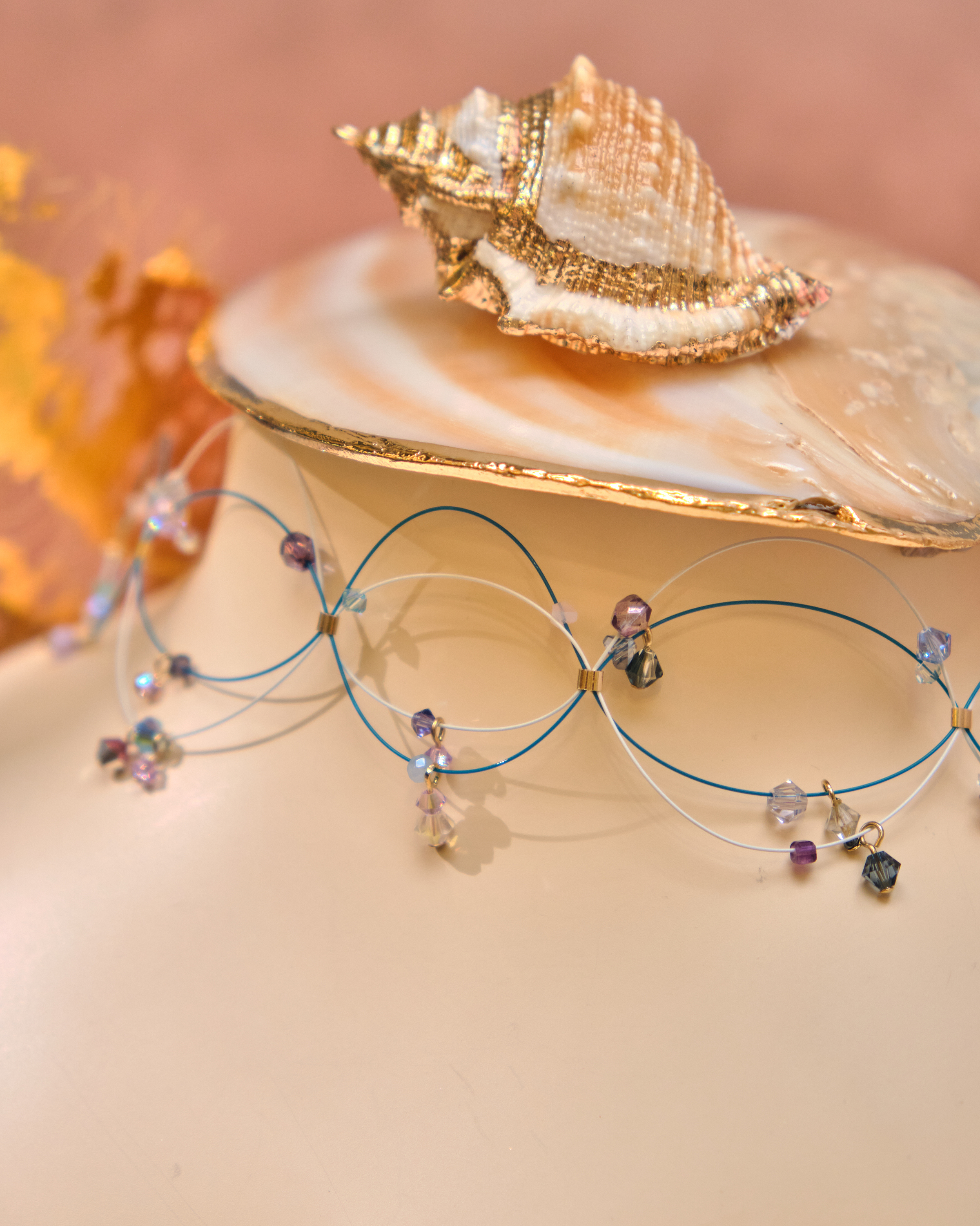 13070 Stardust Whisper Crystal Silk Necklace