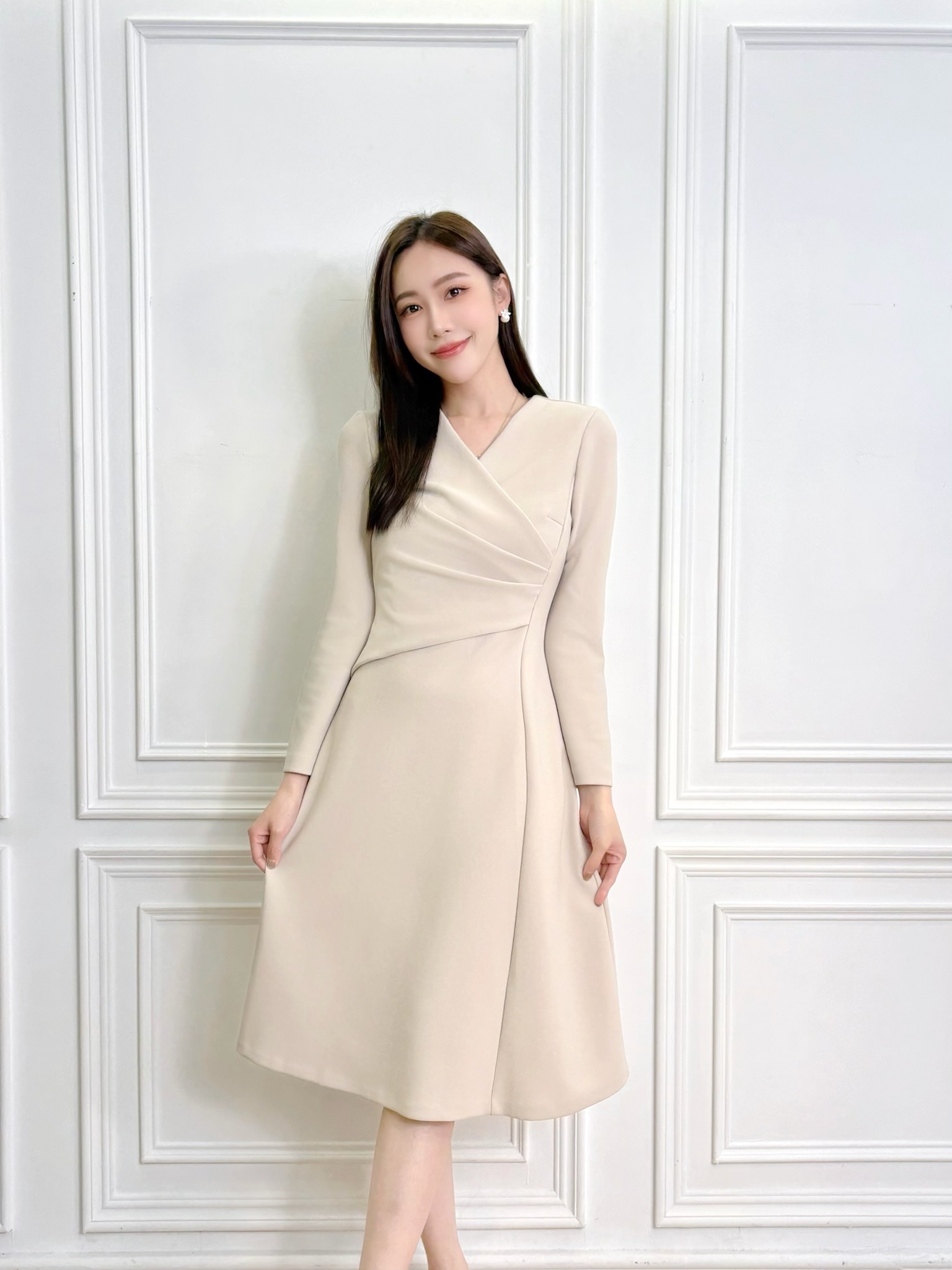 優雅側抓皺傘洋