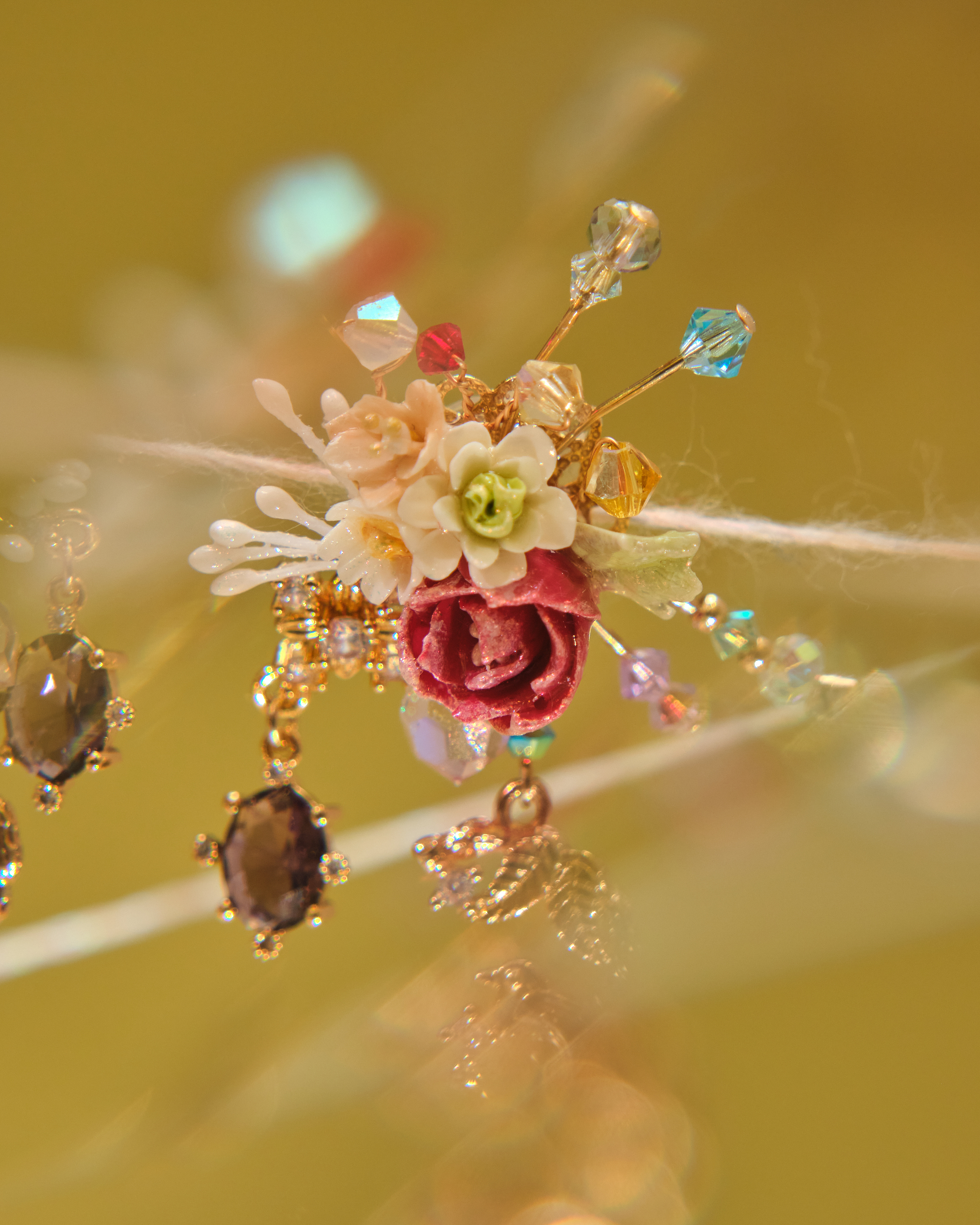 13046 Court Fireworks Cold-Porcelain Sparkle S925 Earrings