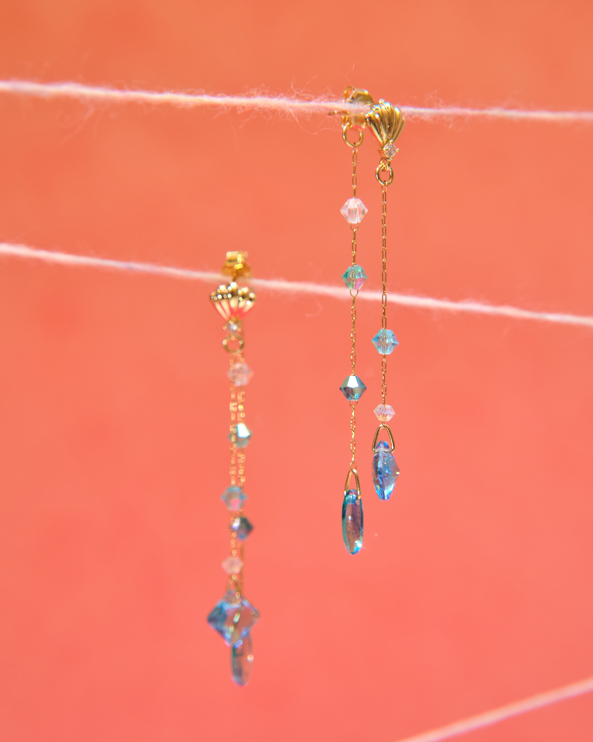 13024 Morning Dew Crystal Minimal Elegance S925 Earrings