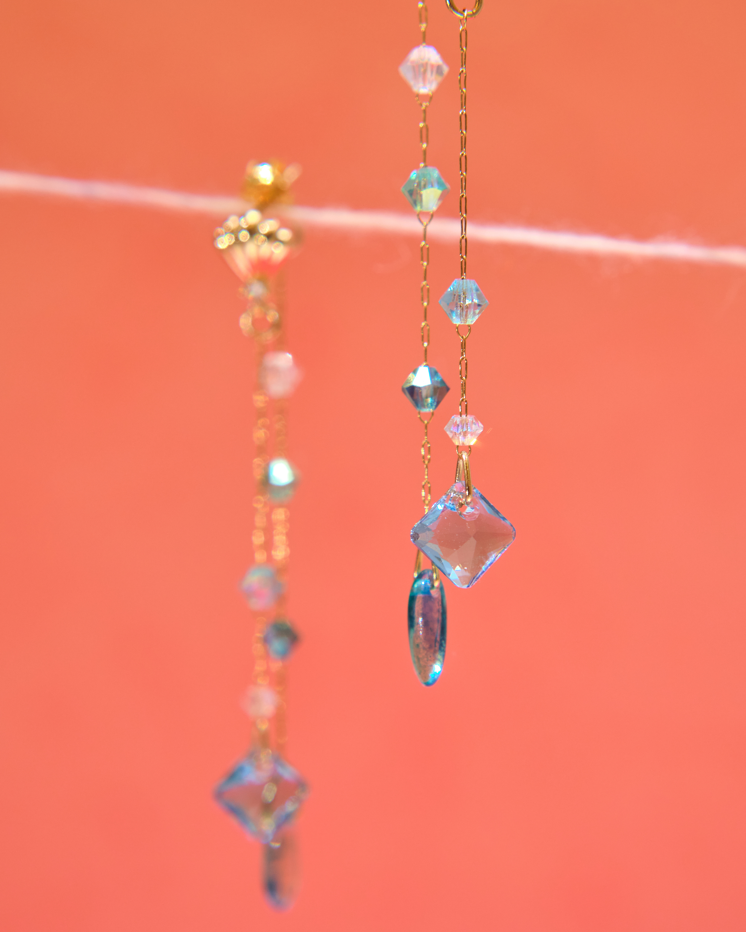 13024 Morning Dew Crystal Minimal Elegance S925 Earrings