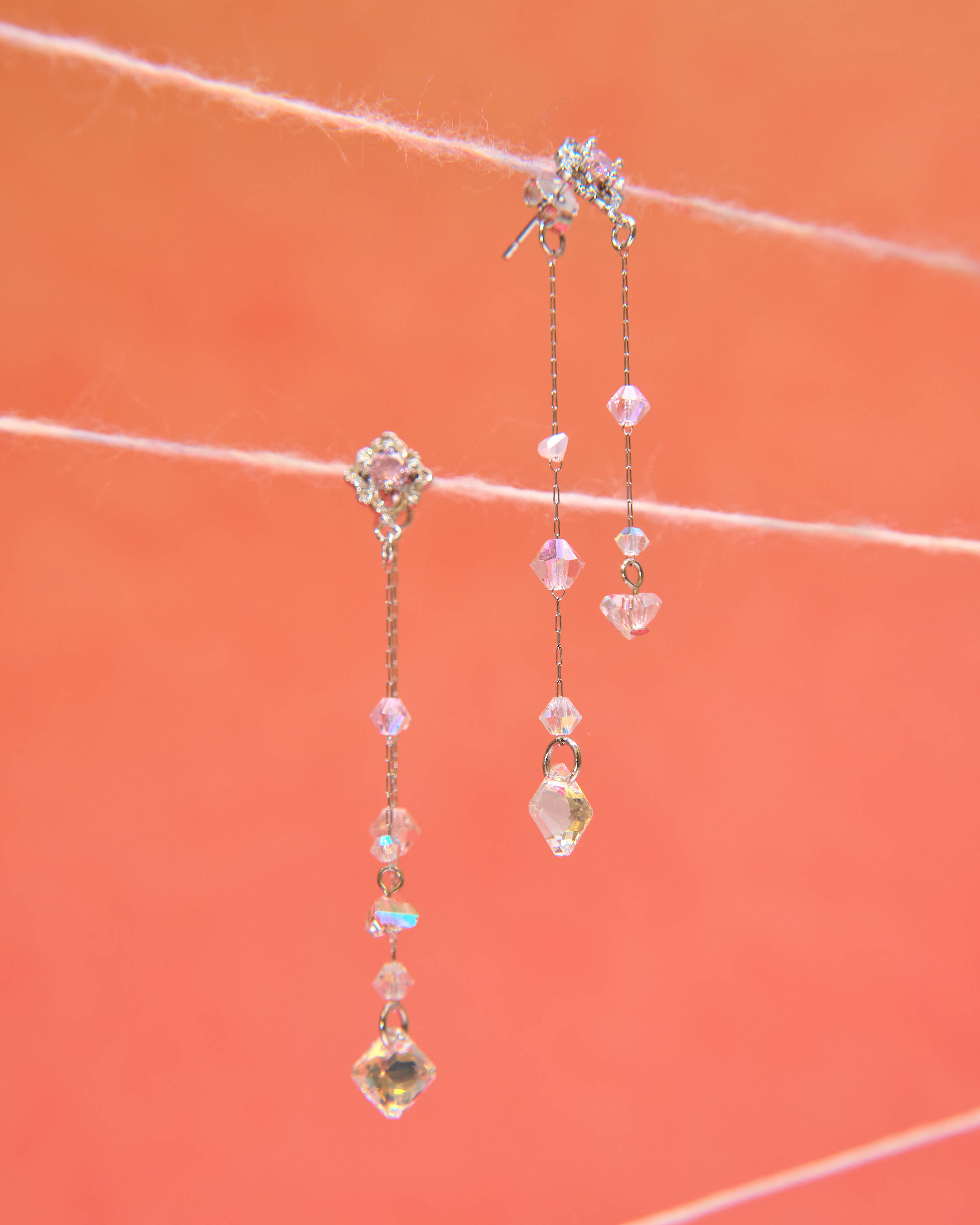 13022 Morning Dew Crystal Minimal Elegance S925 Earrings