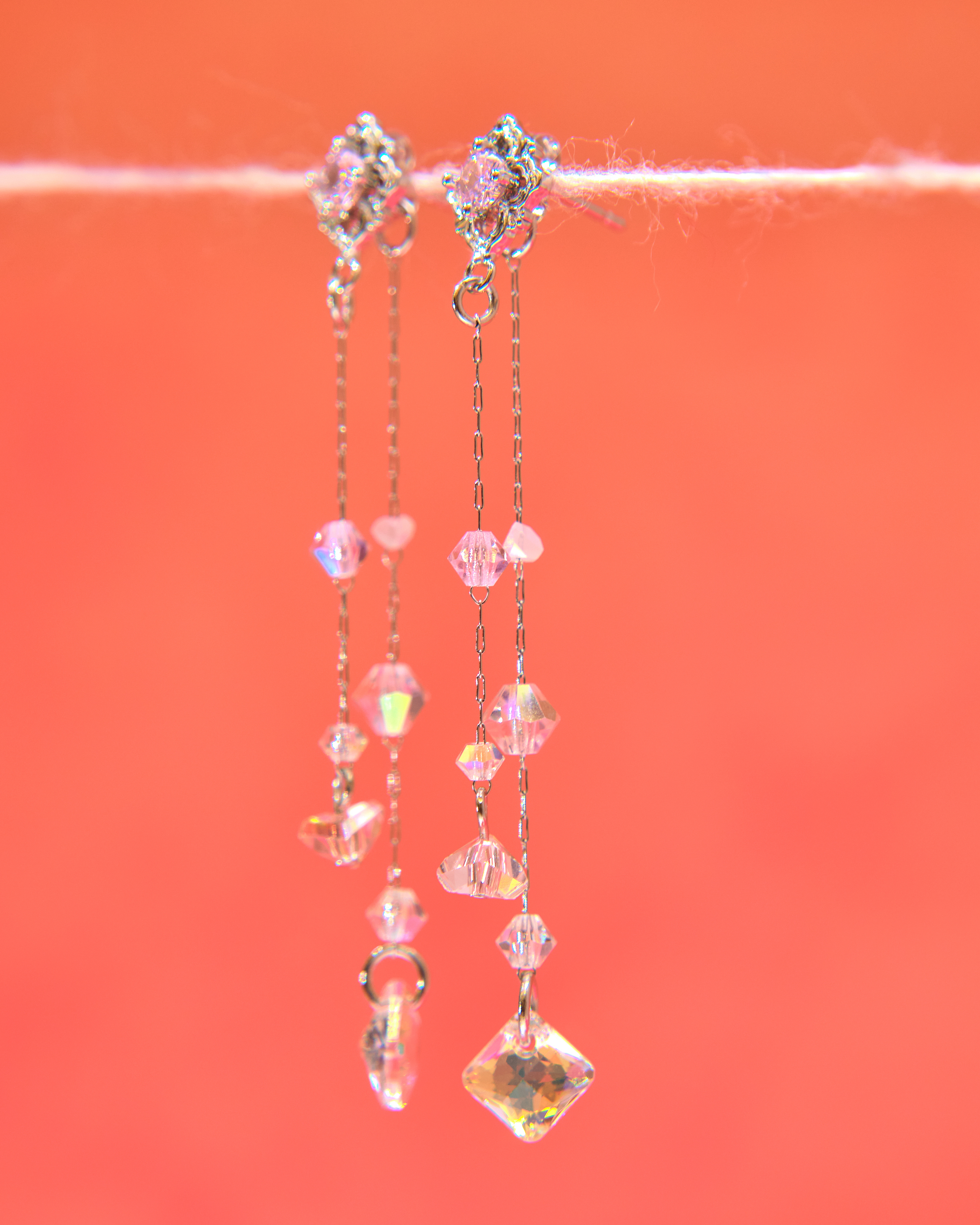 13022 Morning Dew Crystal Minimal Elegance S925 Earrings