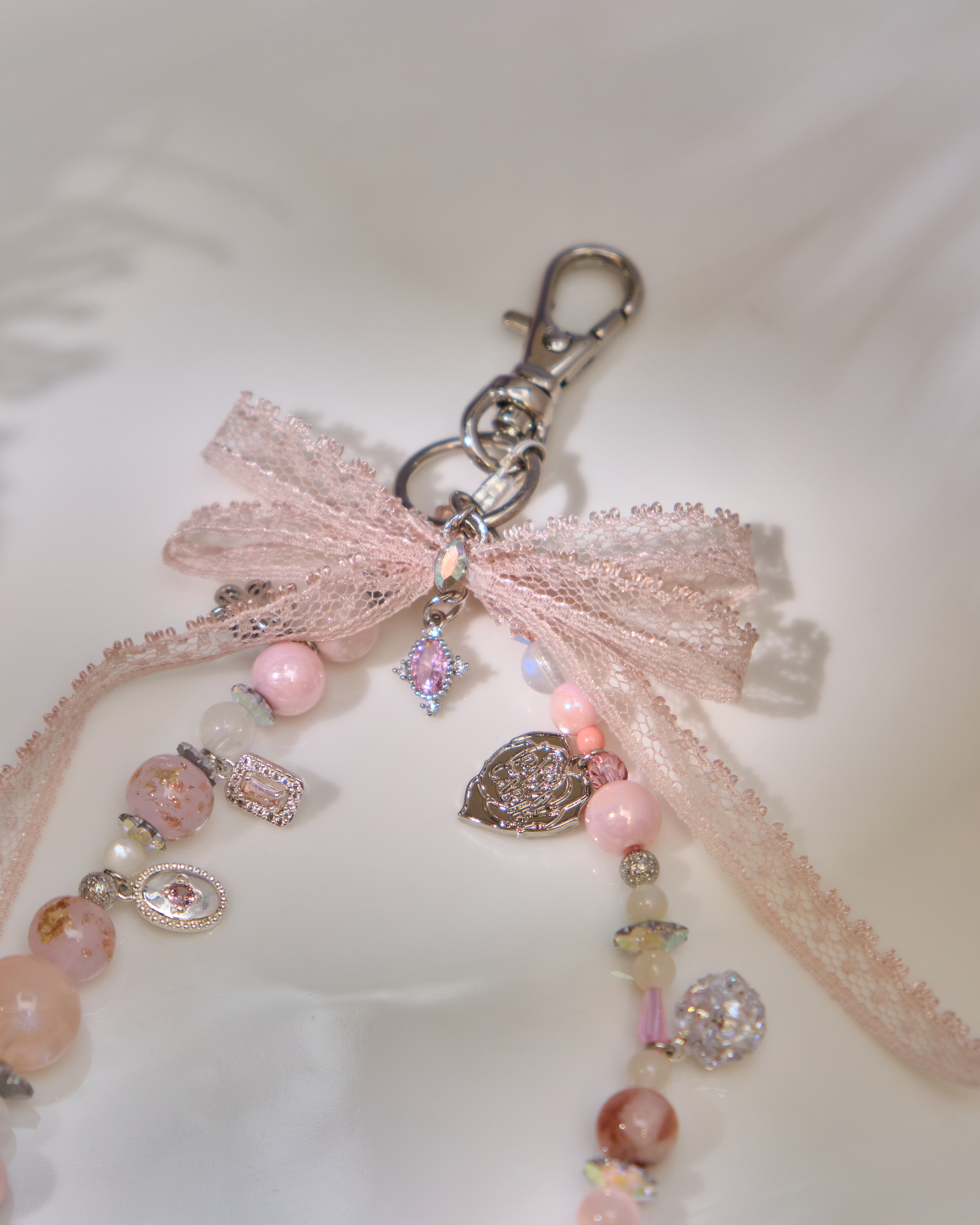 13009 Harajuku Resin Bead Short Phone Strap