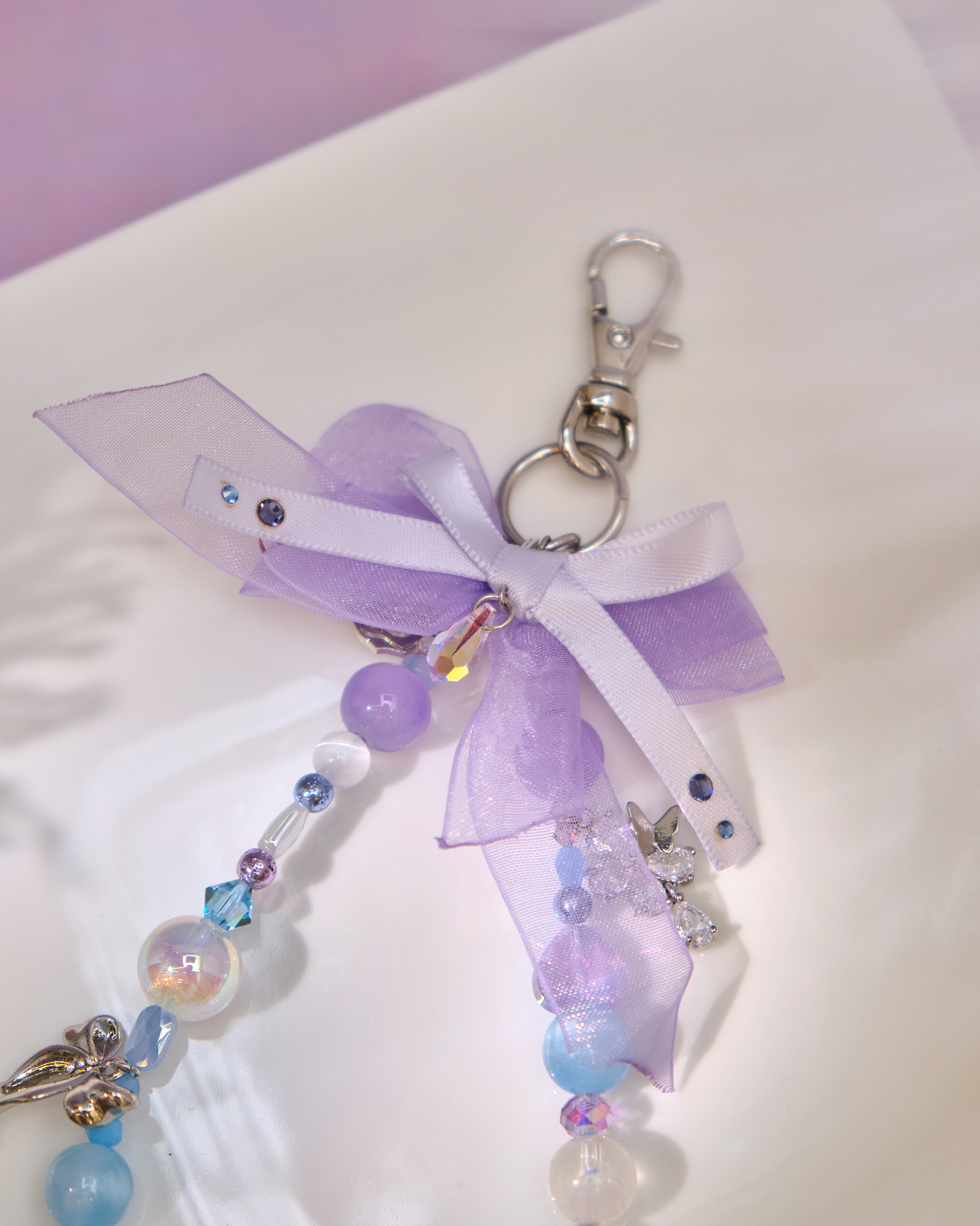 13006 Harajuku Resin Bead Short Phone Strap