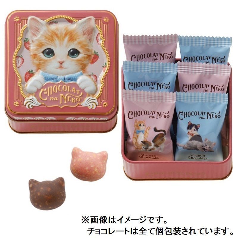 【預購】JN112203 Morozoff  貓咪巧克力鐵盒裝(6粒裝)