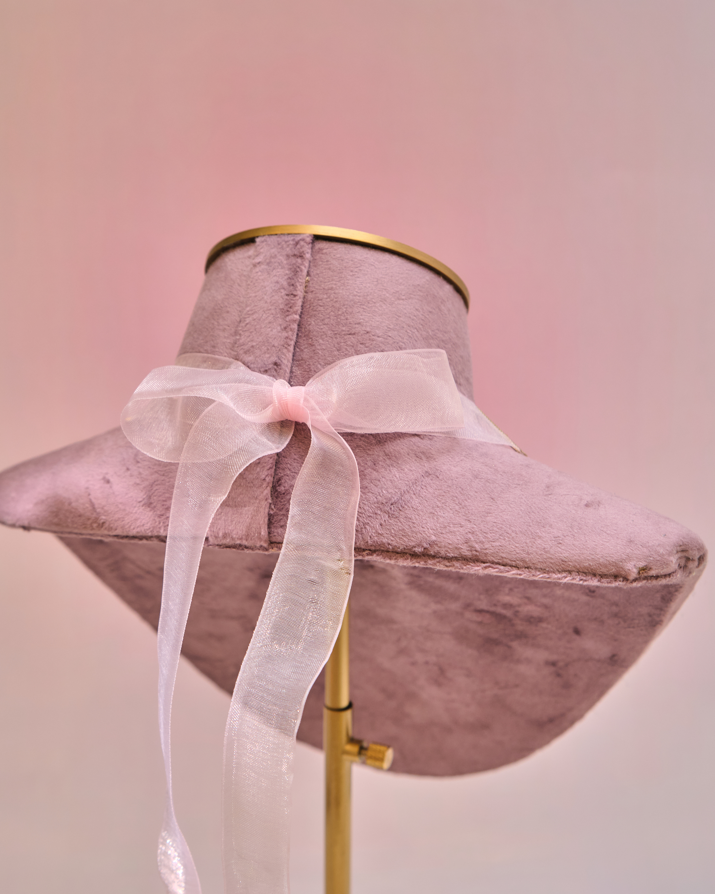 12991 雙生花束緞帶蝶結S925鎖骨項鏈