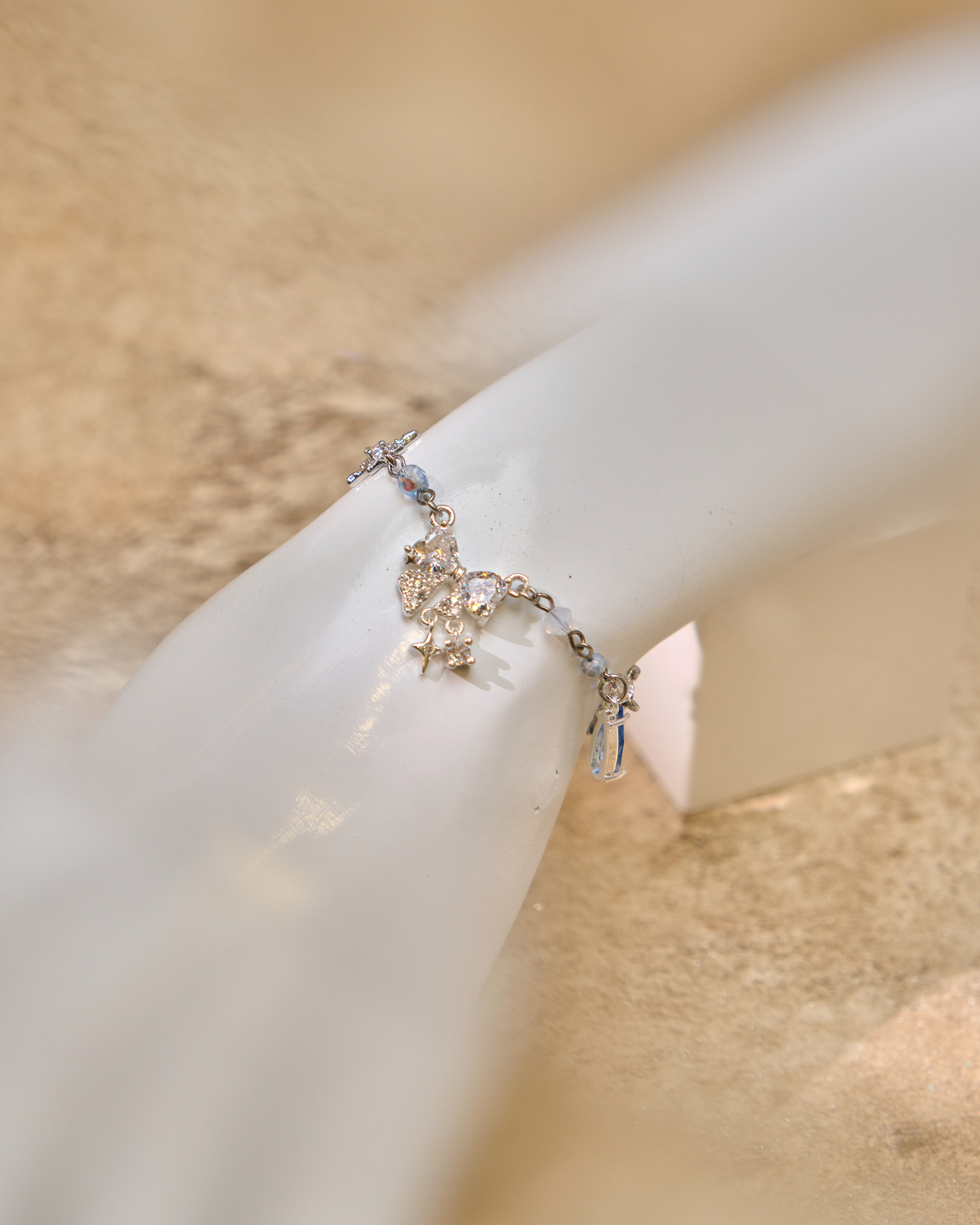 12985 糖果寶石雨全伸縮S925手鏈