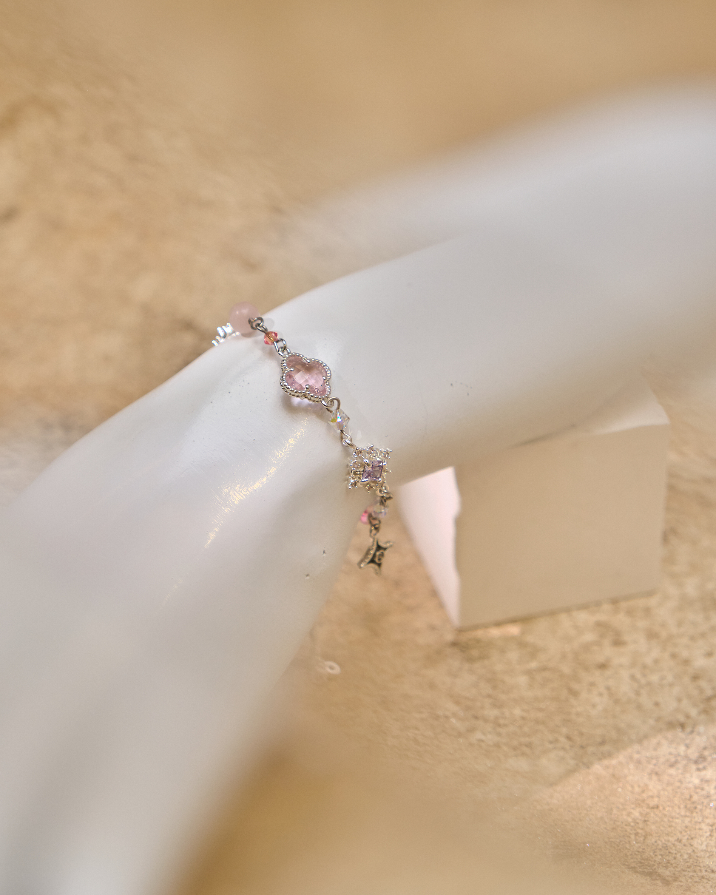 12984 糖果寶石雨全伸縮S925手鏈