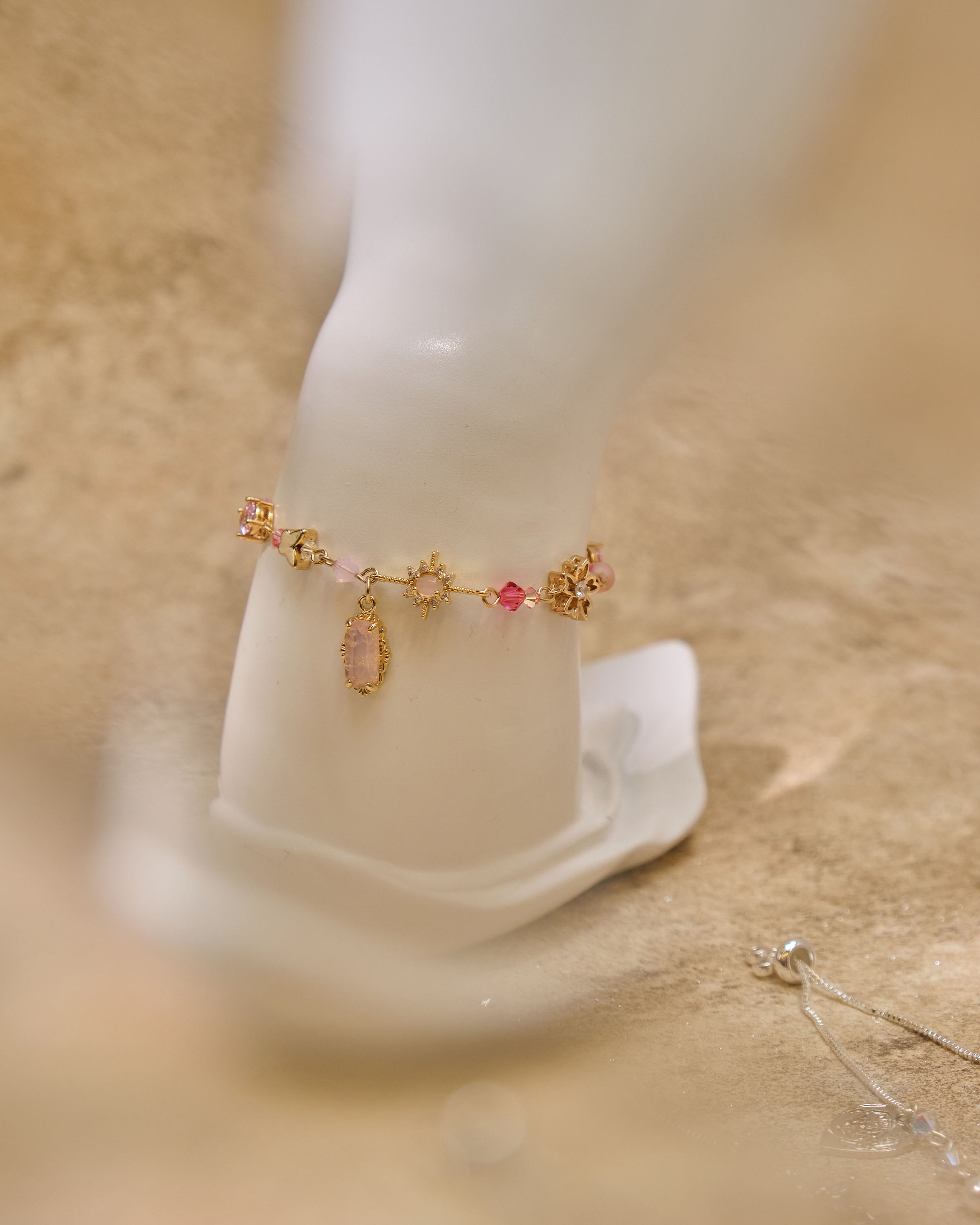 12980 糖果寶石雨全伸縮S925手鏈