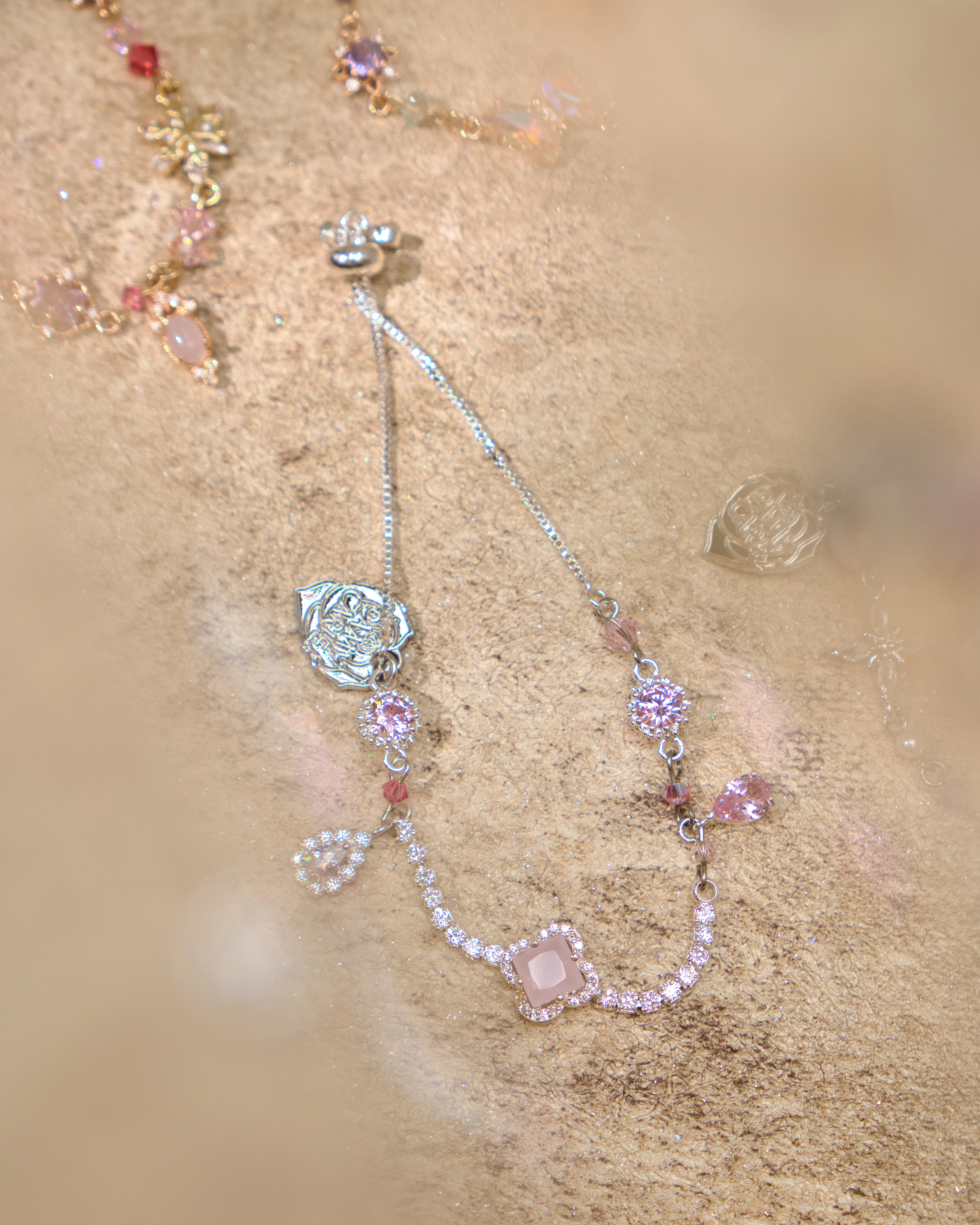 12981 糖果寶石雨全伸縮S925手鏈