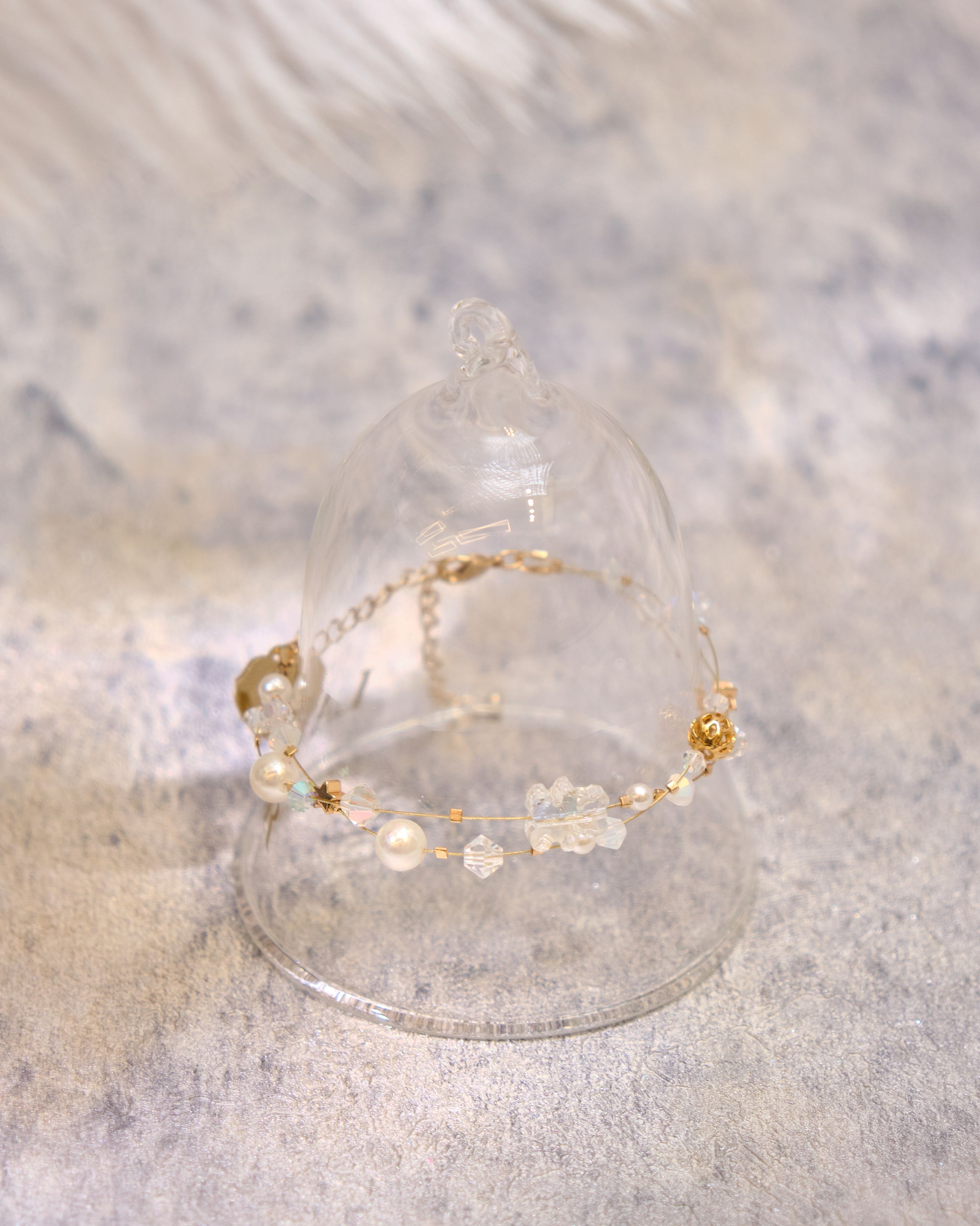 12965 Star Dew Waltz Crystal Silk Thread Bracelet