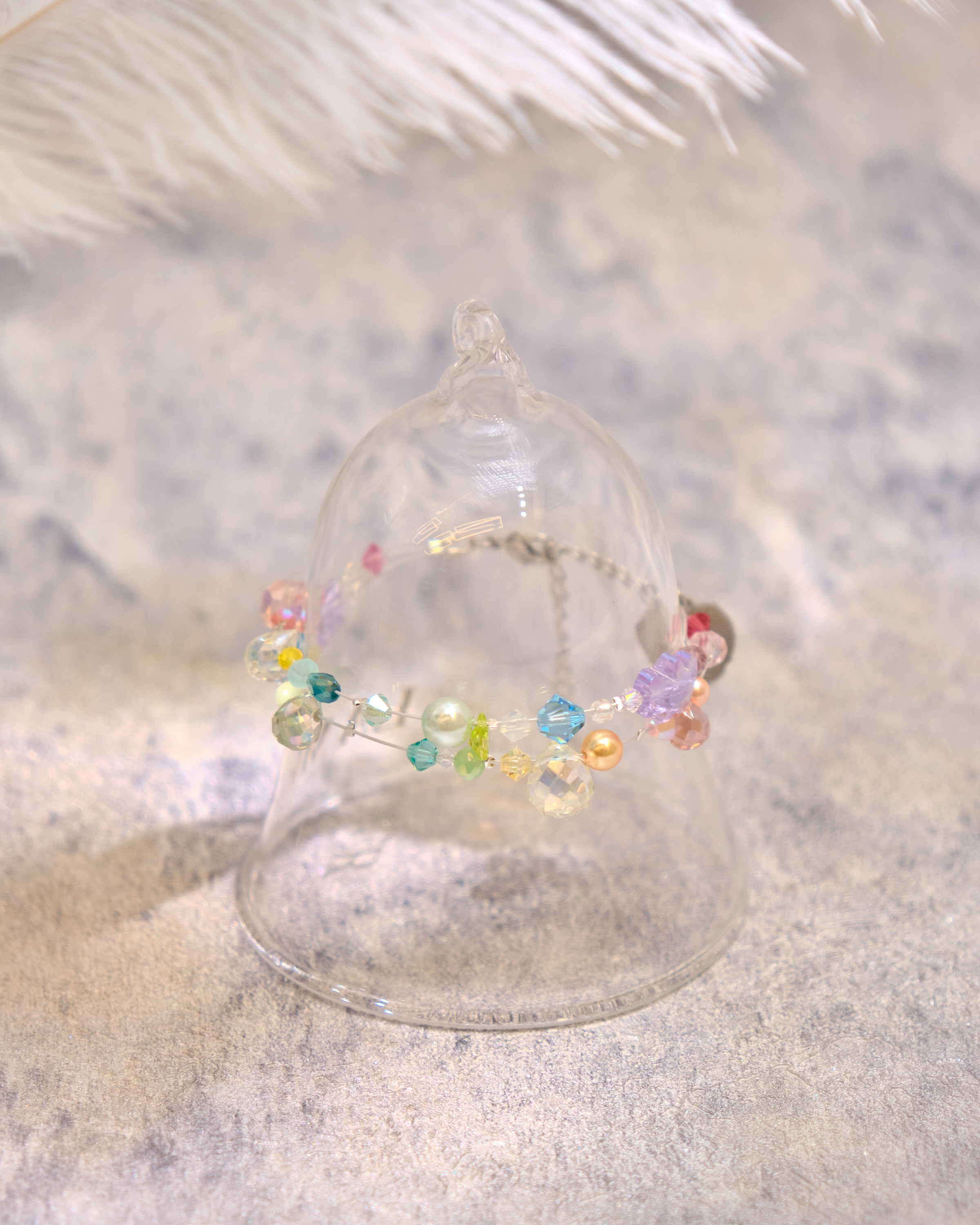 12962 Star Dew Waltz Crystal Silk Thread Bracelet