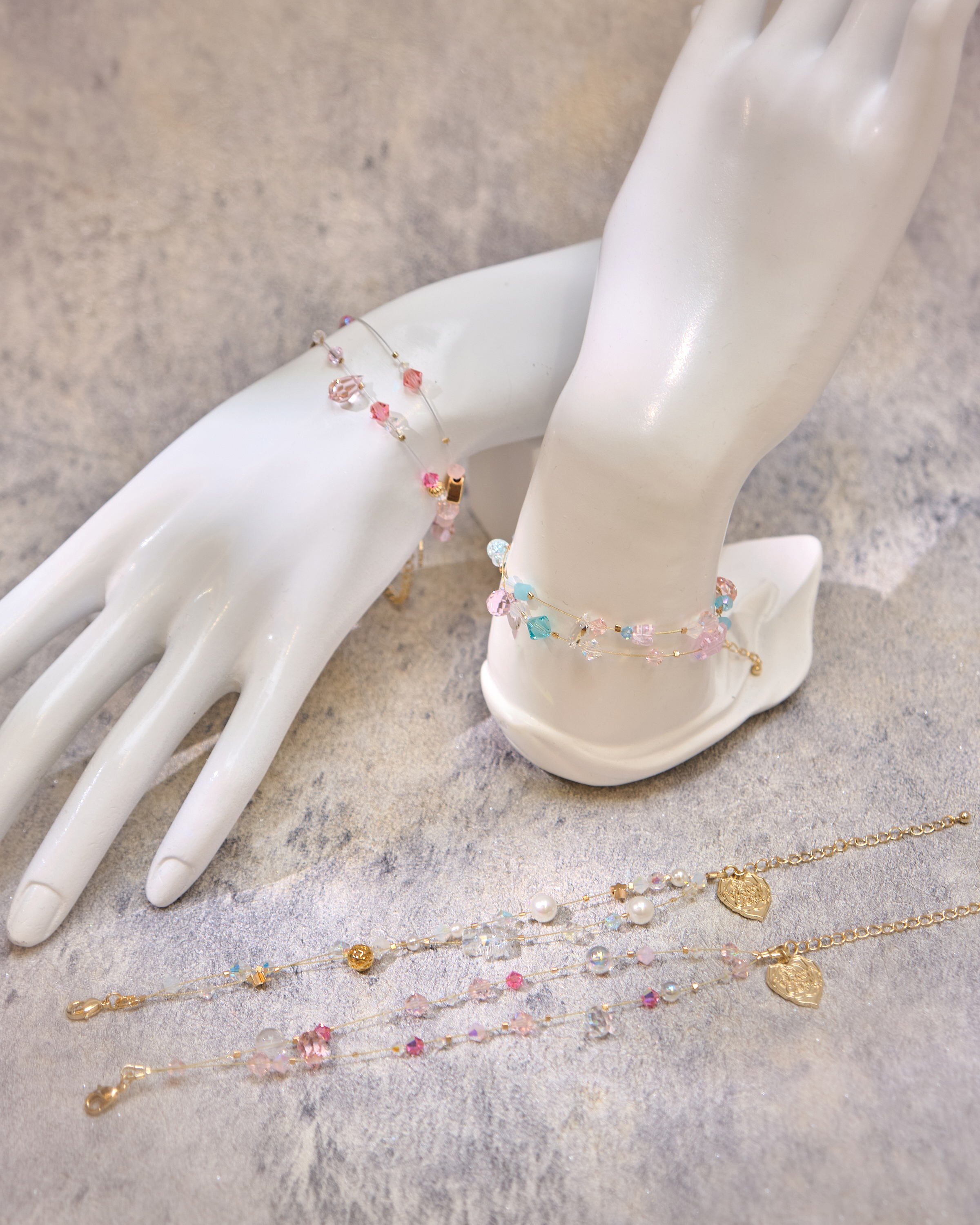 12962 Star Dew Waltz Crystal Silk Thread Bracelet