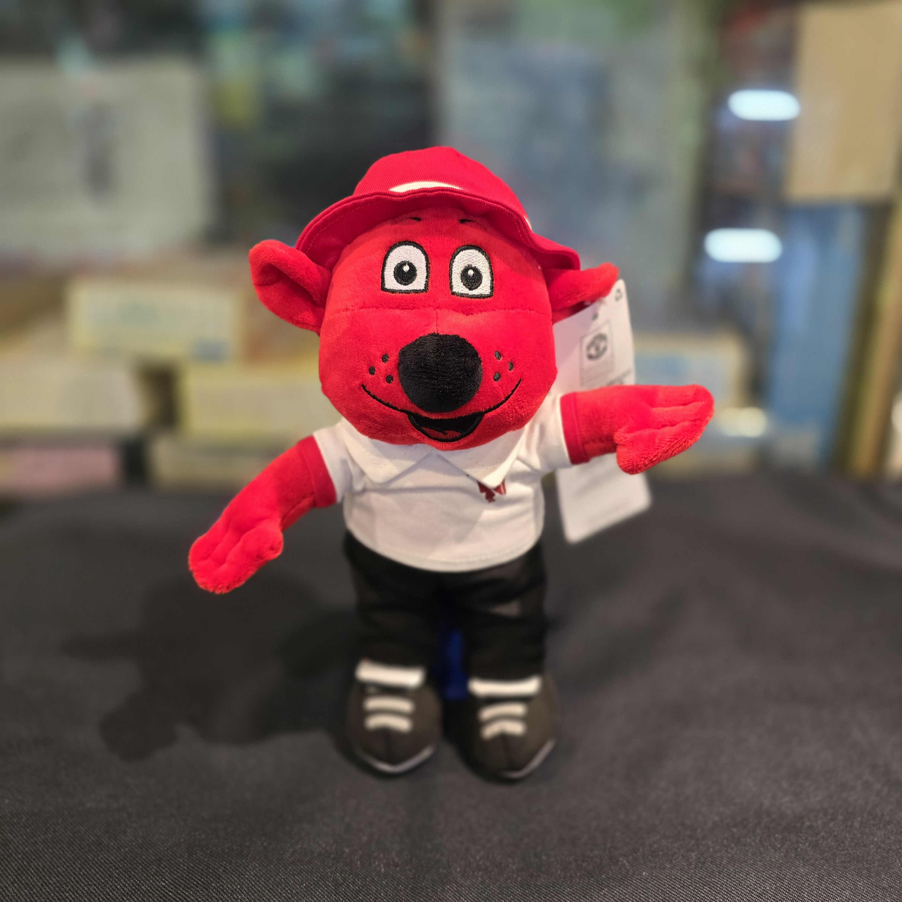 曼聯10吋吉祥物公仔 (紅帽白衫黑褲)