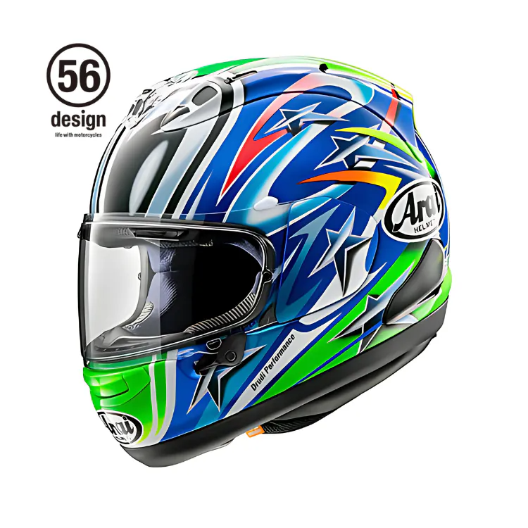 ARAI RX7X Nakano 04' GREEN 中野真矢 亮面 選手彩繪 頂級帽款