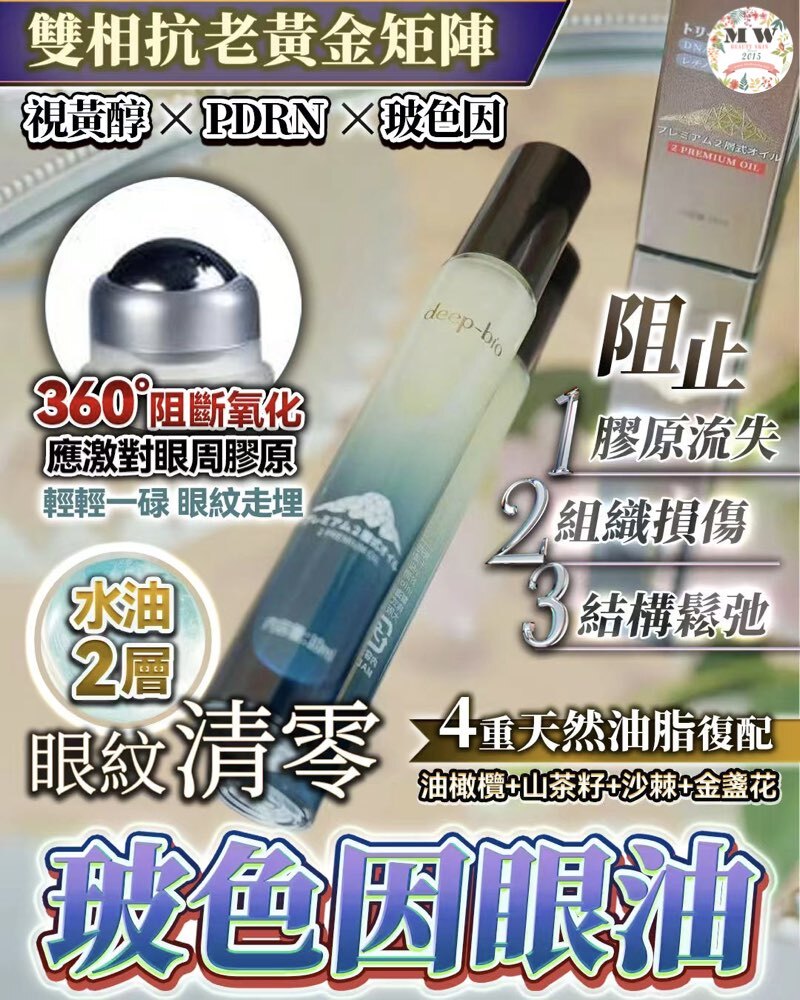 玻色因 x PDRN x 視黃醇 眼油