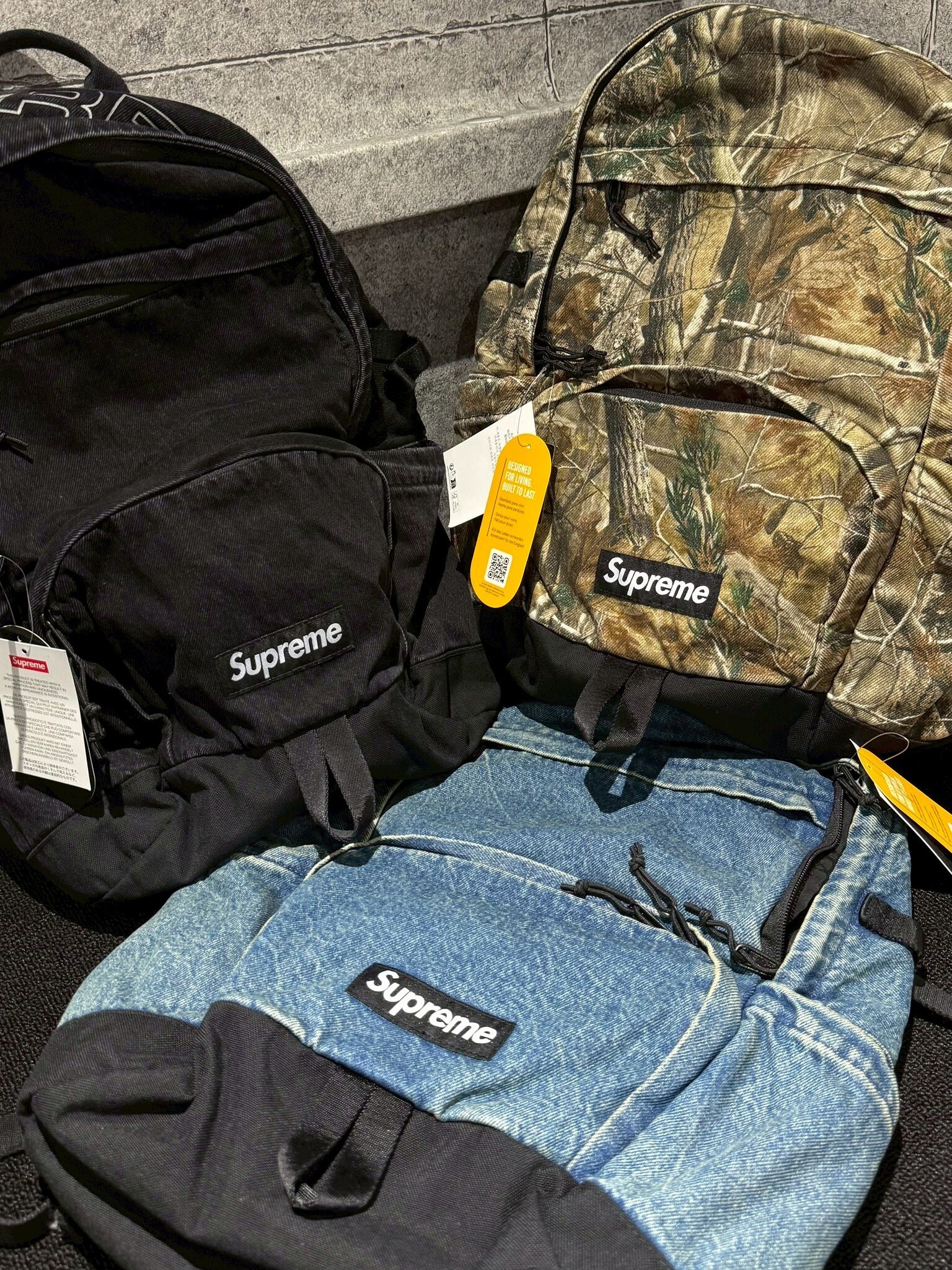 Supreme BACKPACK 單寧材質 後背包