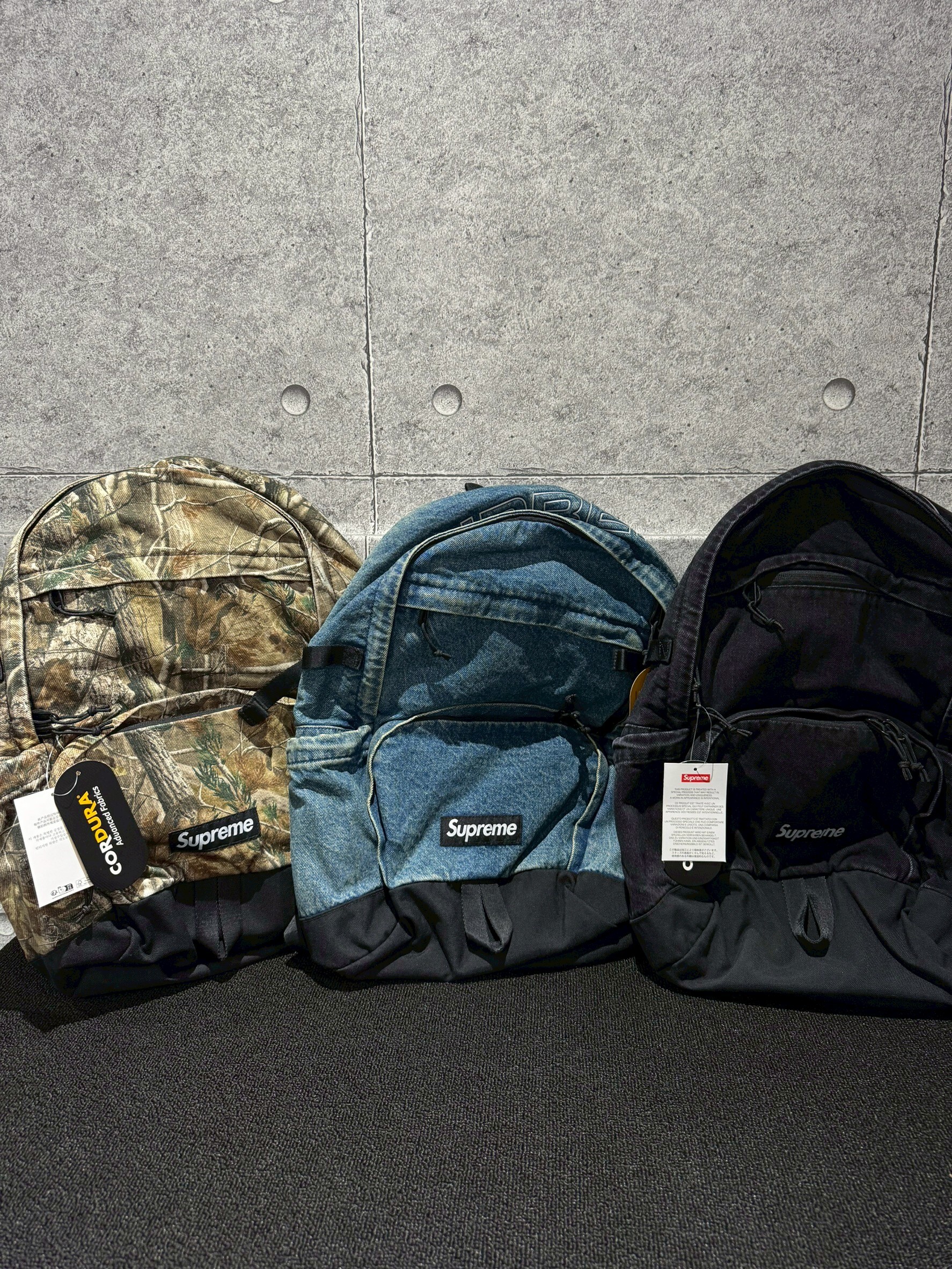 Supreme BACKPACK 單寧材質 後背包