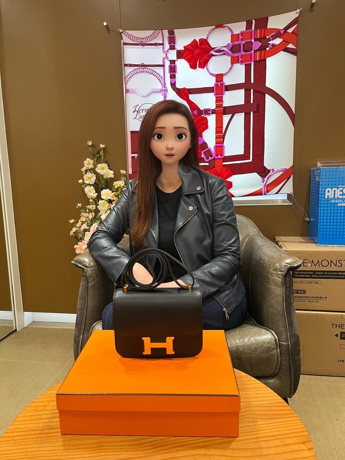 Babe 開心抱走 mini 黑金🫶 上身瞬間變得又型又酷，完全係妳嘅 style✨ 仲讚我哋款式多，買現貨真係夠爽😍 期待下次再為妳揀靚袋💞 （11/2025）