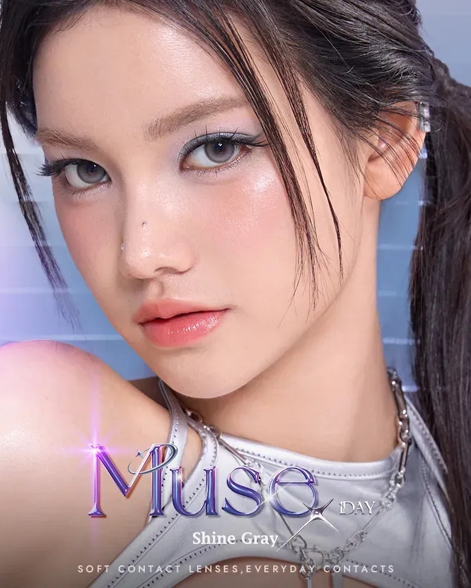 OLENS Muse 1 Day Shine Gray｜日拋彩妝隱形眼鏡｜每盒10片
