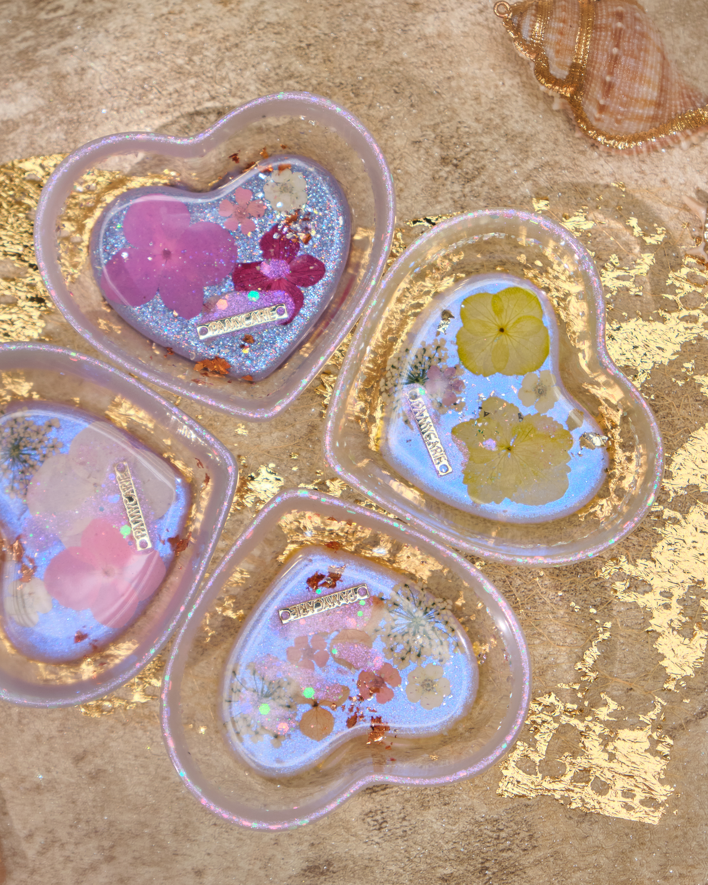 12940 Twilight Tide Heart Resin Heart Plate