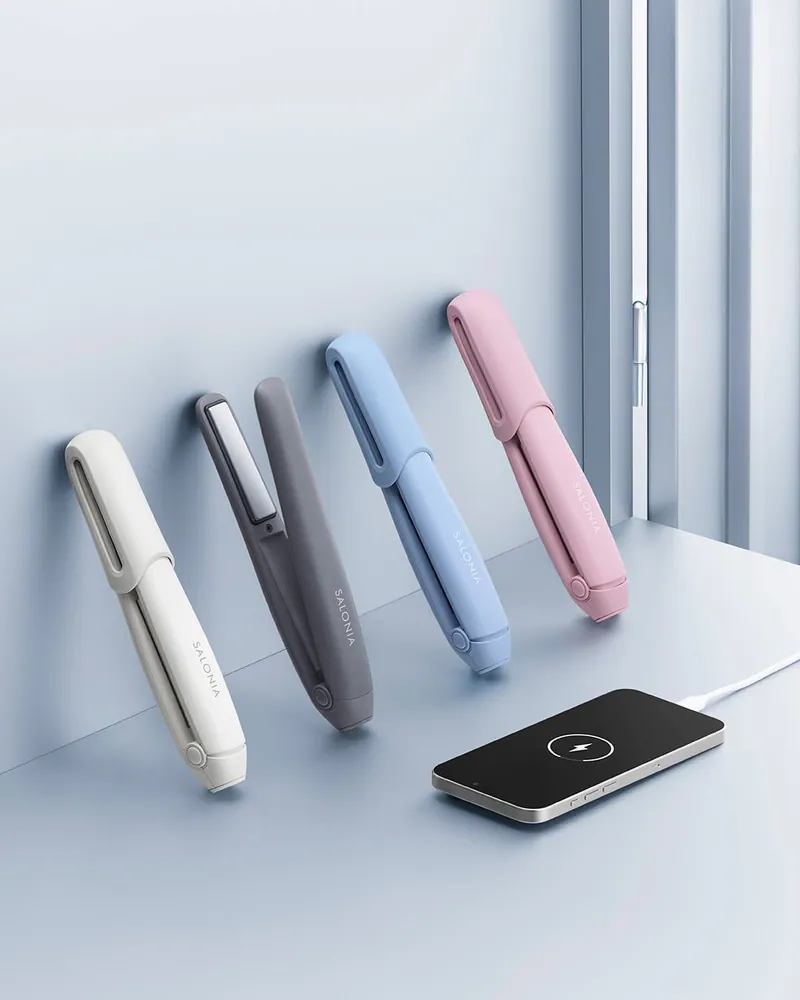 少 量 現 貨丨預 訂 (兩星期後到貨)丨日 本 SALONIA 無線便攜直髮夾 12mm