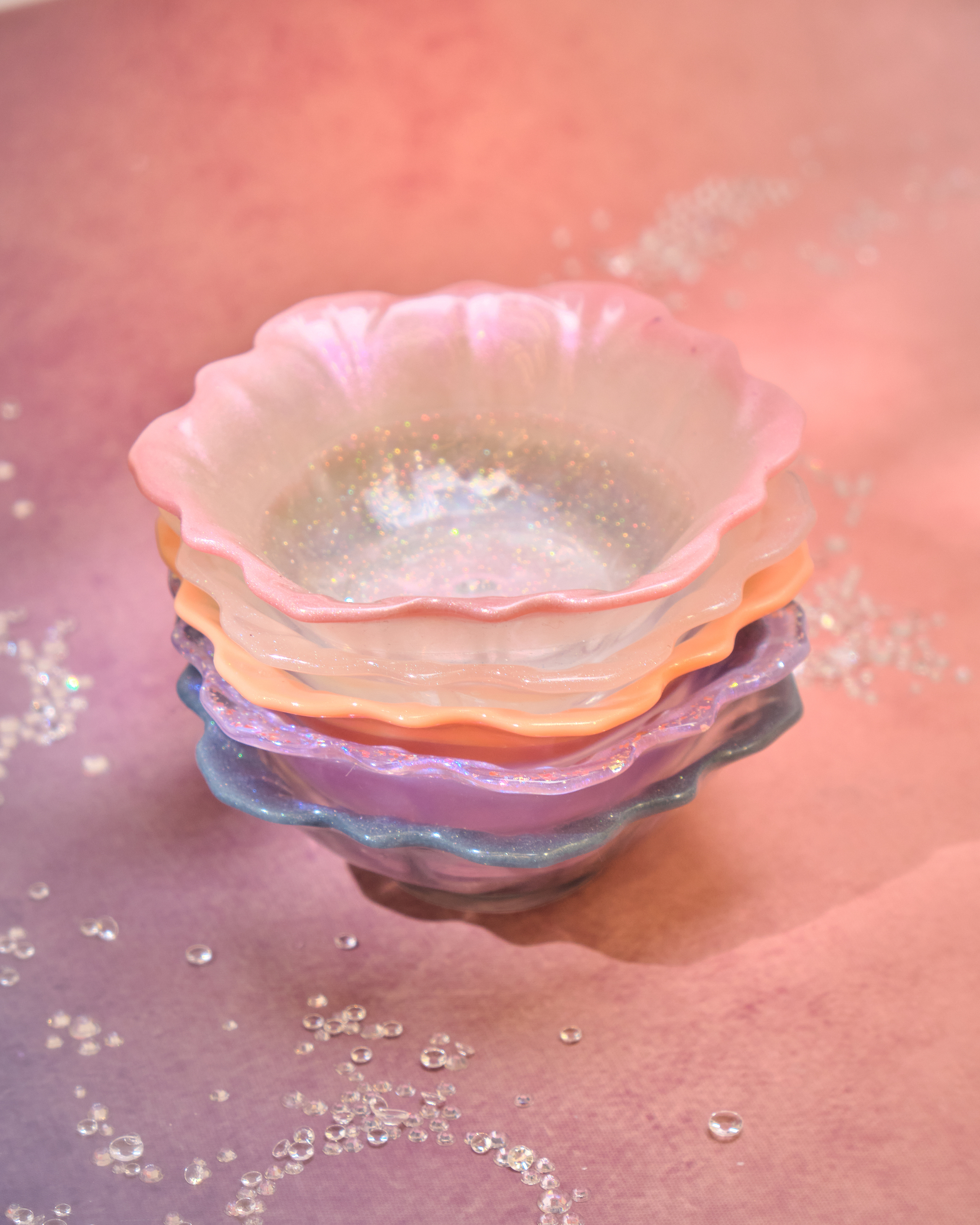 12928 Seashell Reverie Resin Trinket Mini Bowl