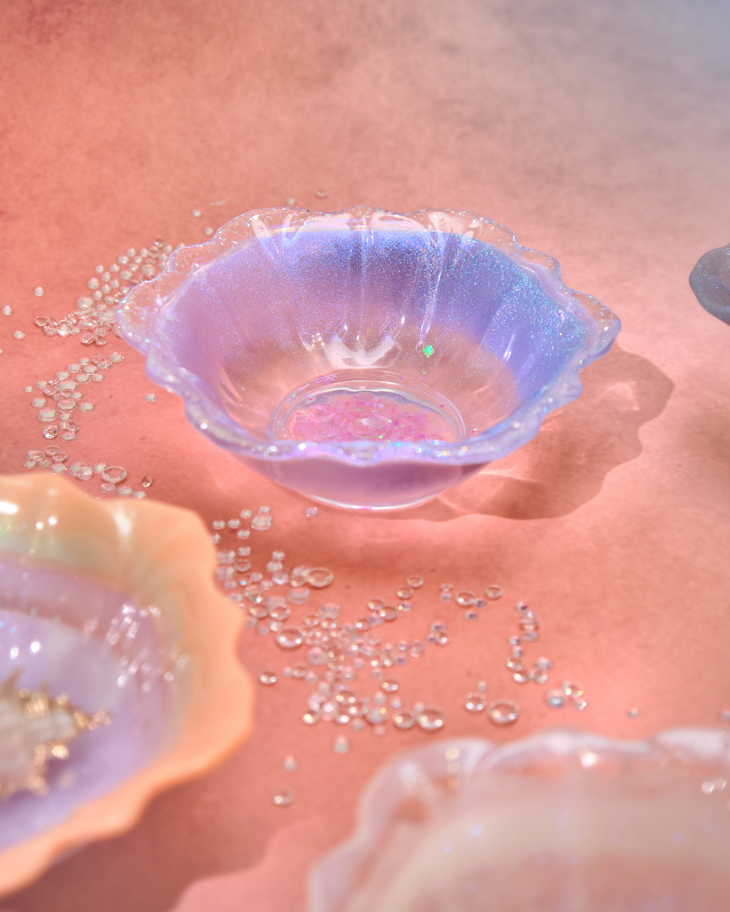 12927 Seashell Reverie Resin Trinket Mini Bowl